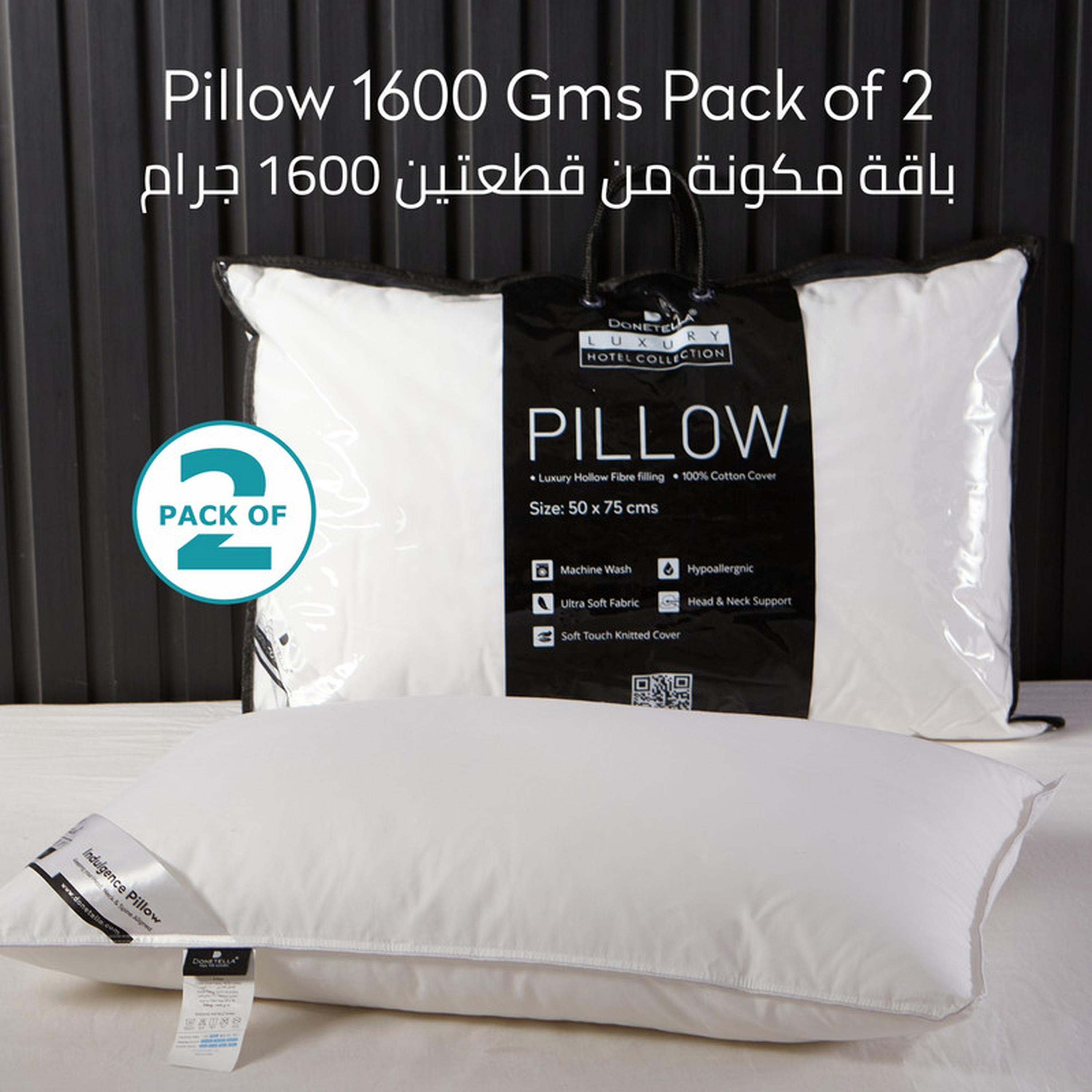 Hotel 2-Piece Down Alternative Cotton Top Pillow Set - 50x75 cms-household-bedding-pillows-image-7