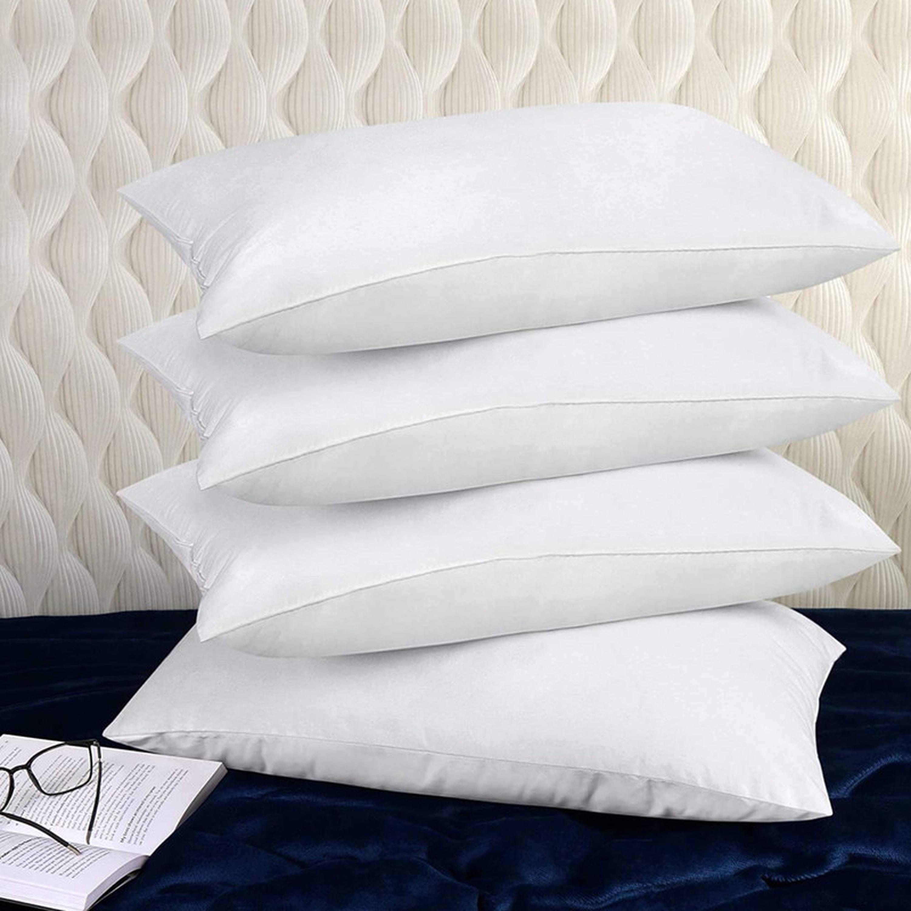 Hotel 4-Piece Down Alternative Cotton Top Pillow Set - 50x75 cms-household-bedding-pillows-image-1