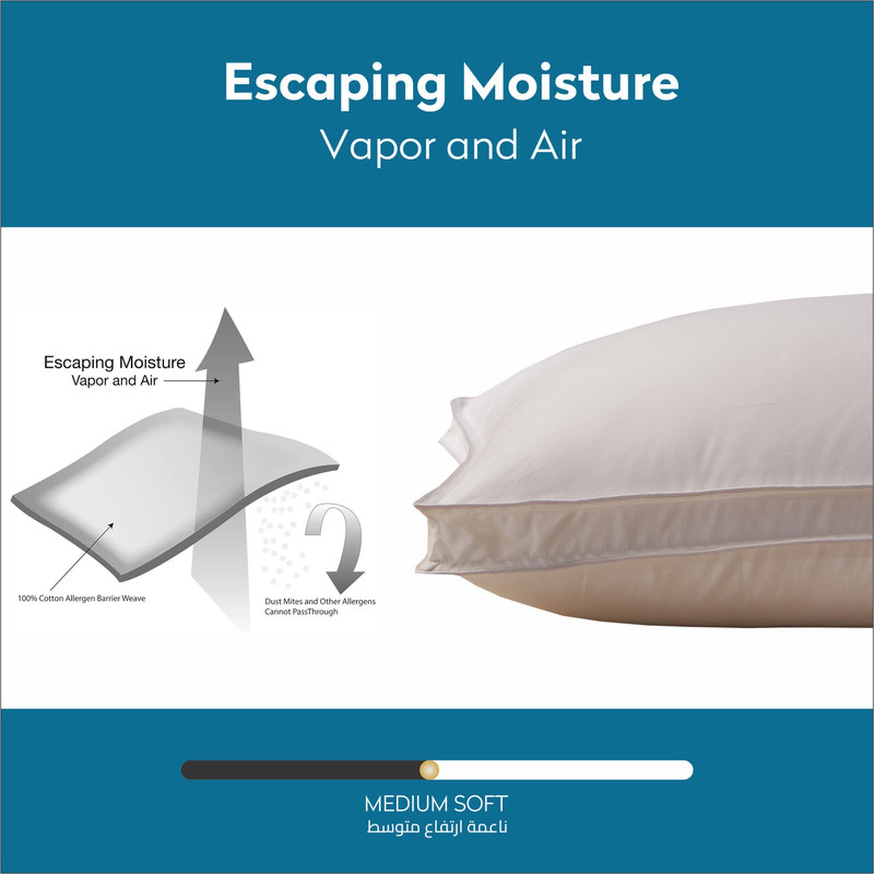 وسادة فندقية بسطح قطن من دونتيلا - 50x90 سم-household-bedding-pillows-image-5