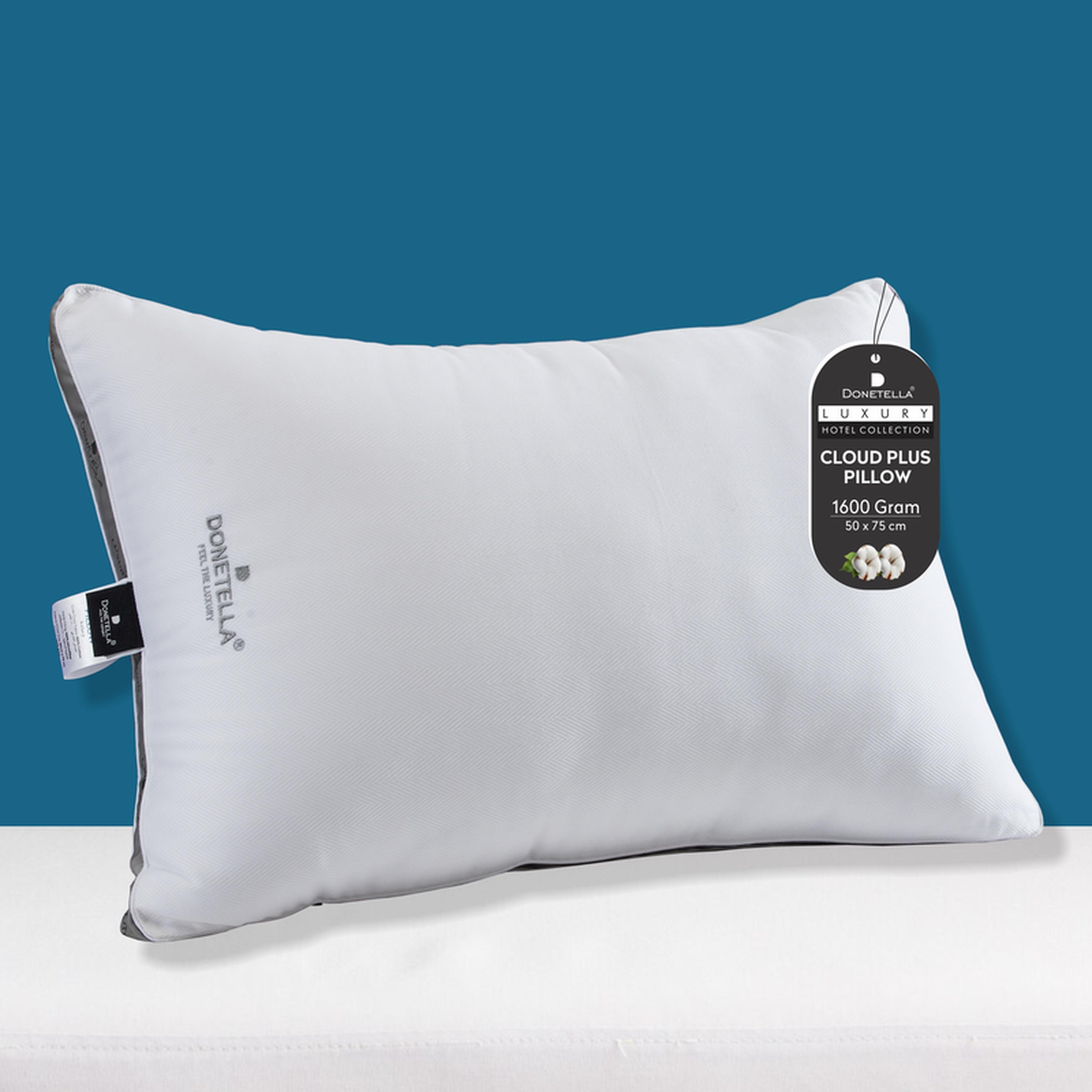 Hotel 500 Thread Count Egyptian Cotton Top Pillow - 50x75 cms-household-bedding-pillows-image-1