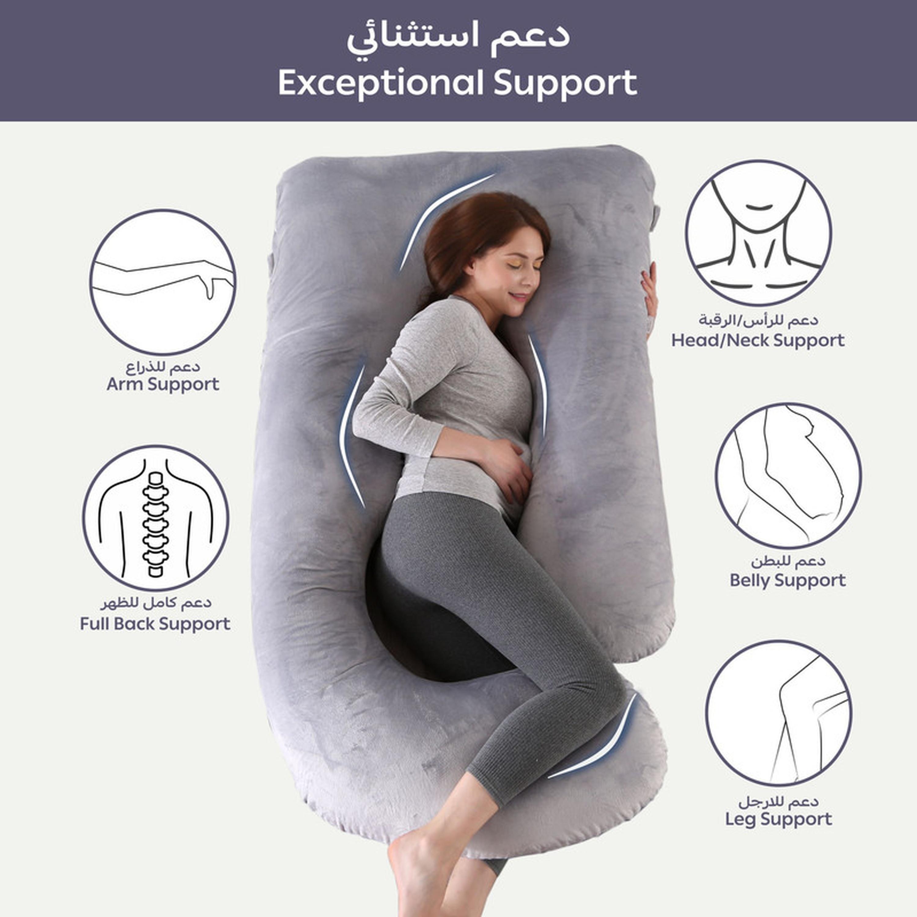 وسادة حمل داعمة للجسم كله 58 بوصة على شكل حرف G من دونتيلا-household-bedding-pillows-image-3
