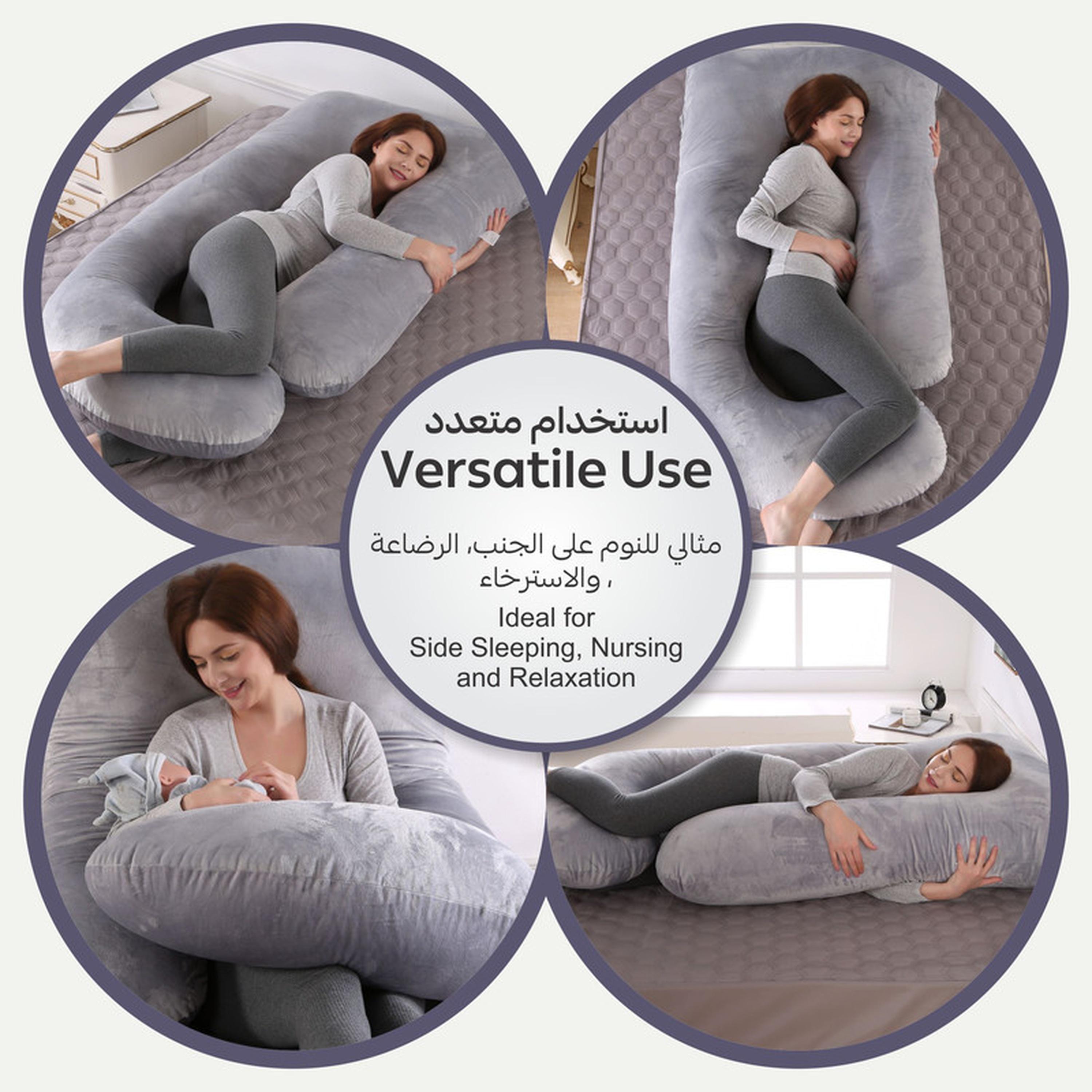 وسادة حمل داعمة للجسم كله 58 بوصة على شكل حرف G من دونتيلا-household-bedding-pillows-image-5