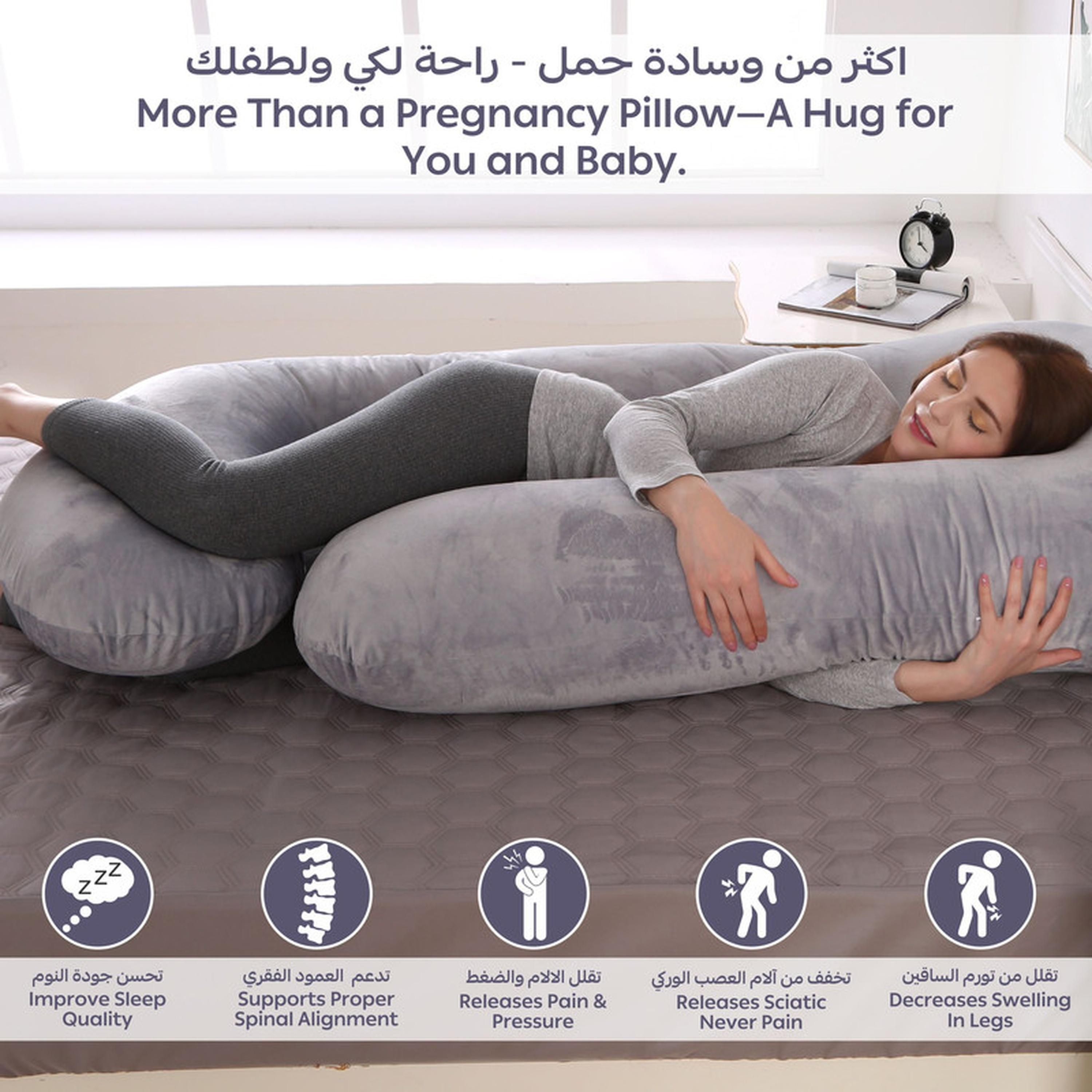 وسادة حمل داعمة للجسم كله 58 بوصة على شكل حرف G من دونتيلا-household-bedding-pillows-image-6