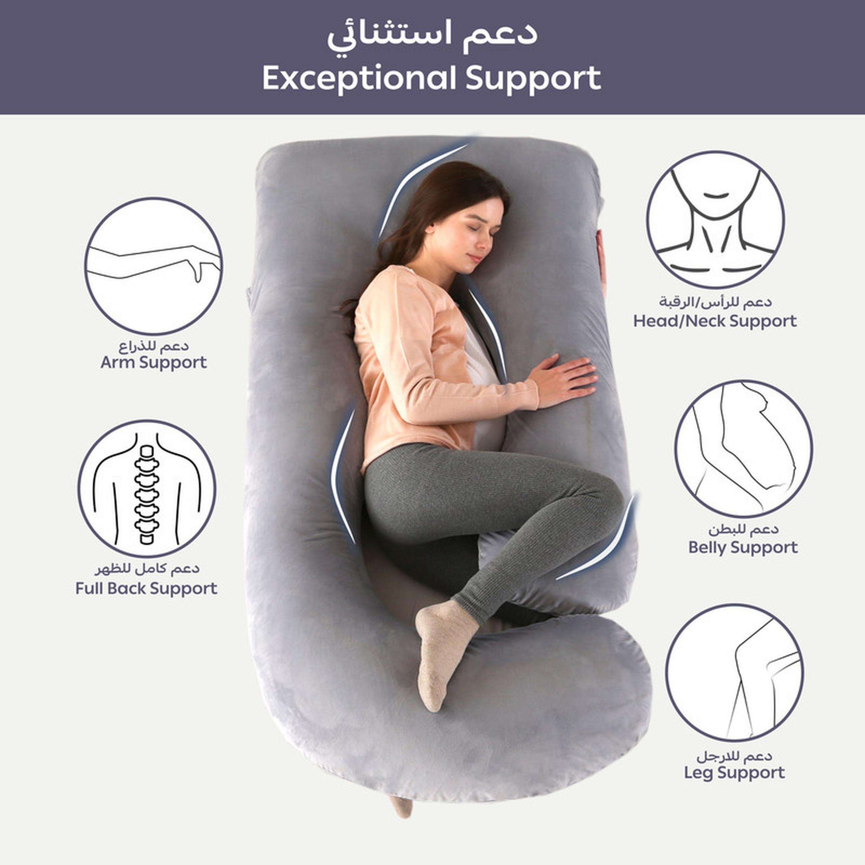 وسادة حمل داعمة للجسم كله 58 بوصة على شكل حرف G من دونتيلا-household-bedding-pillows-image-3