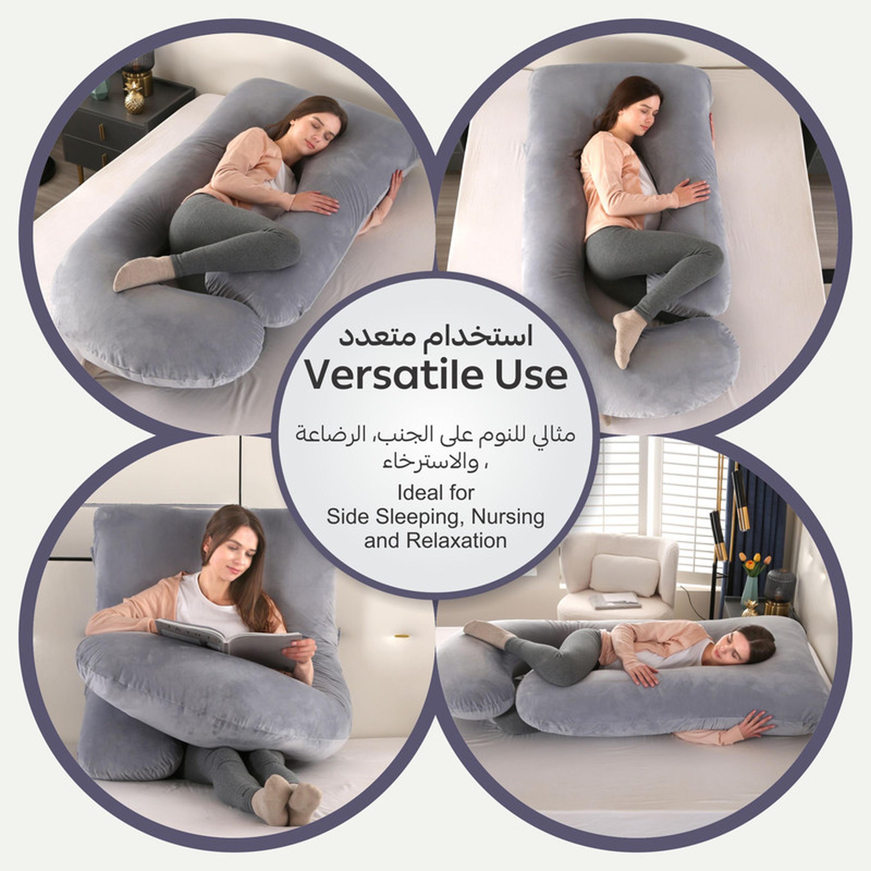 وسادة حمل داعمة للجسم كله 58 بوصة على شكل حرف G من دونتيلا-household-bedding-pillows-image-5