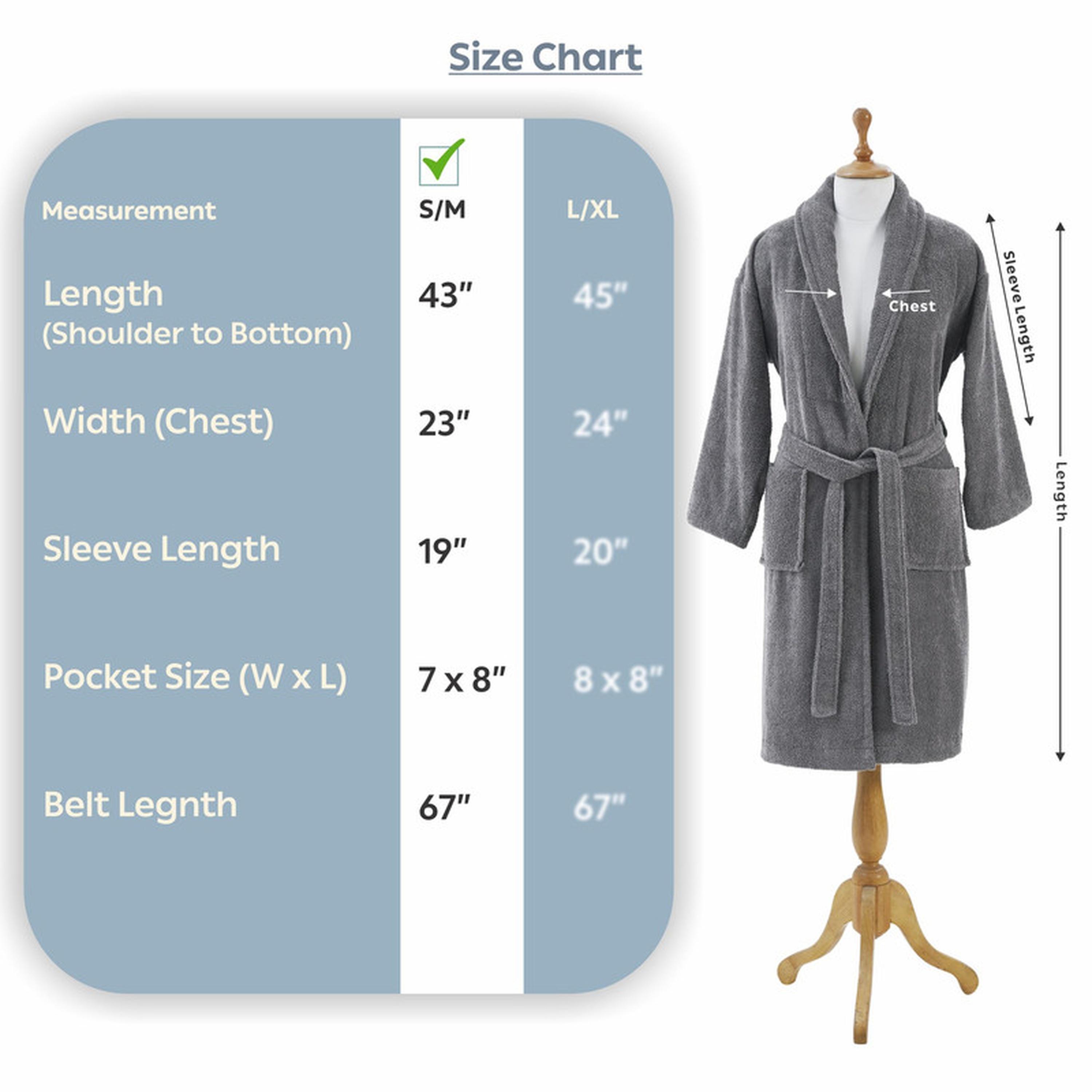 Solid 400 GSM Cotton Terry Shawl Collar Bathrobe with Pockets - Small & Medium-household-bathandlaundry-bathlinen-bathrobesandslippers-bathrobes-image-3