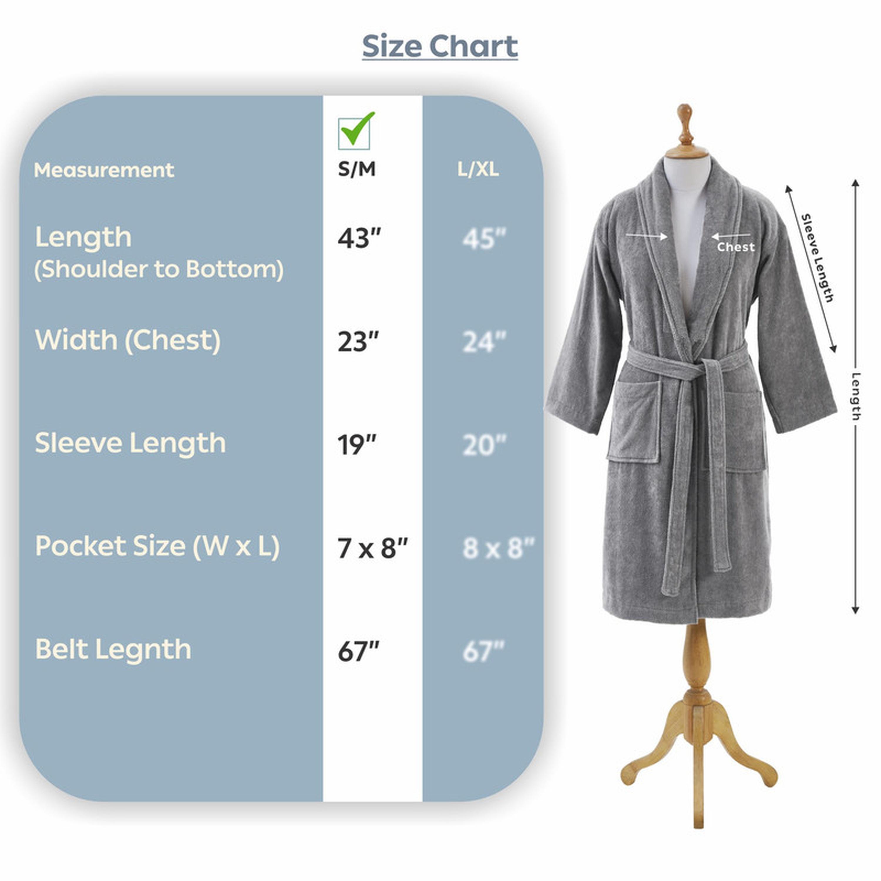 Solid 400 GSM Cotton Velour Shawl Collar Bathrobe with Pockets - Small & Medium-household-bathandlaundry-bathlinen-bathrobesandslippers-bathrobes-image-3