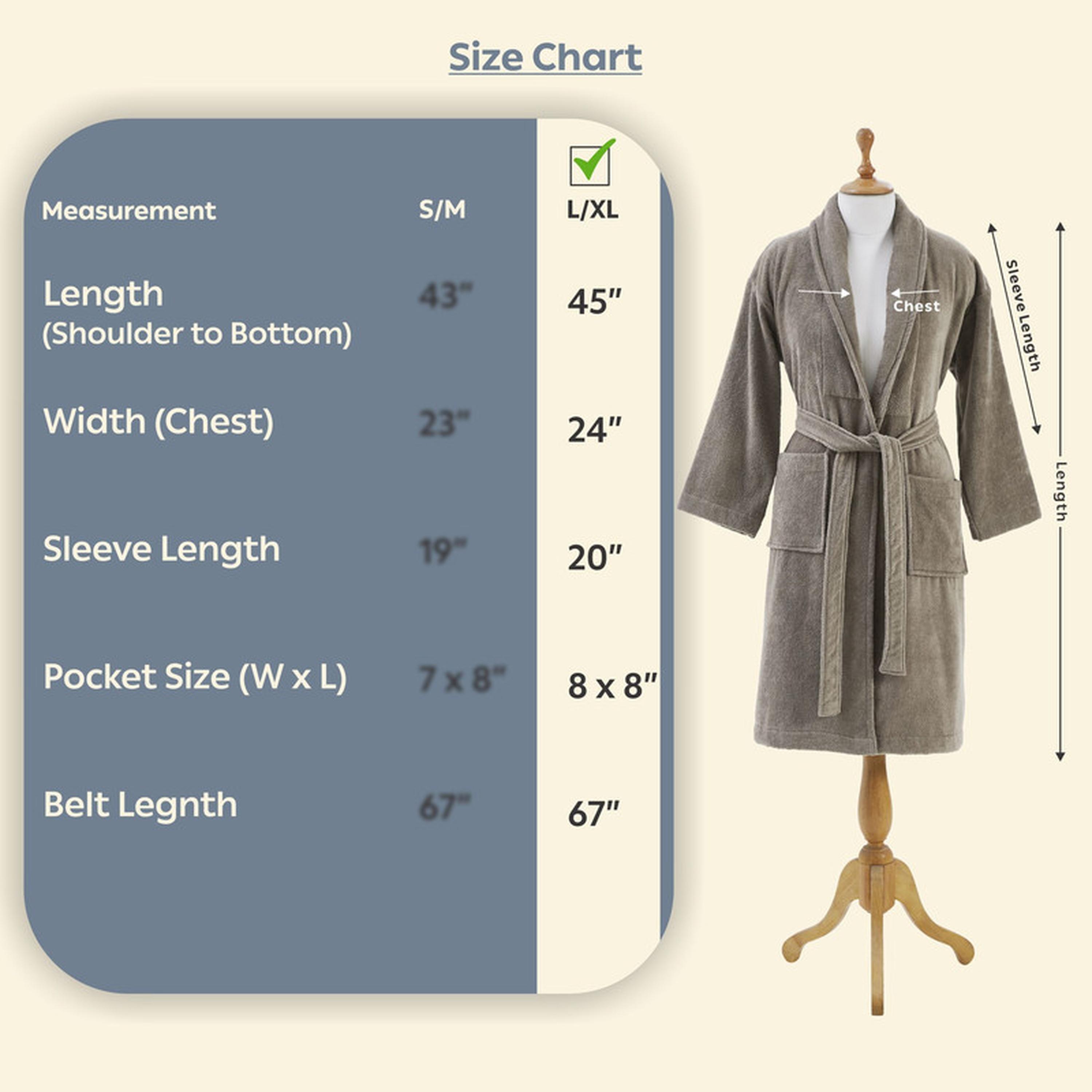 Solid 400 GSM Velour Shawl Collar Bathrobe with Pockets - Large & Extra Large-household-bathandlaundry-bathlinen-bathrobesandslippers-bathrobes-image-3