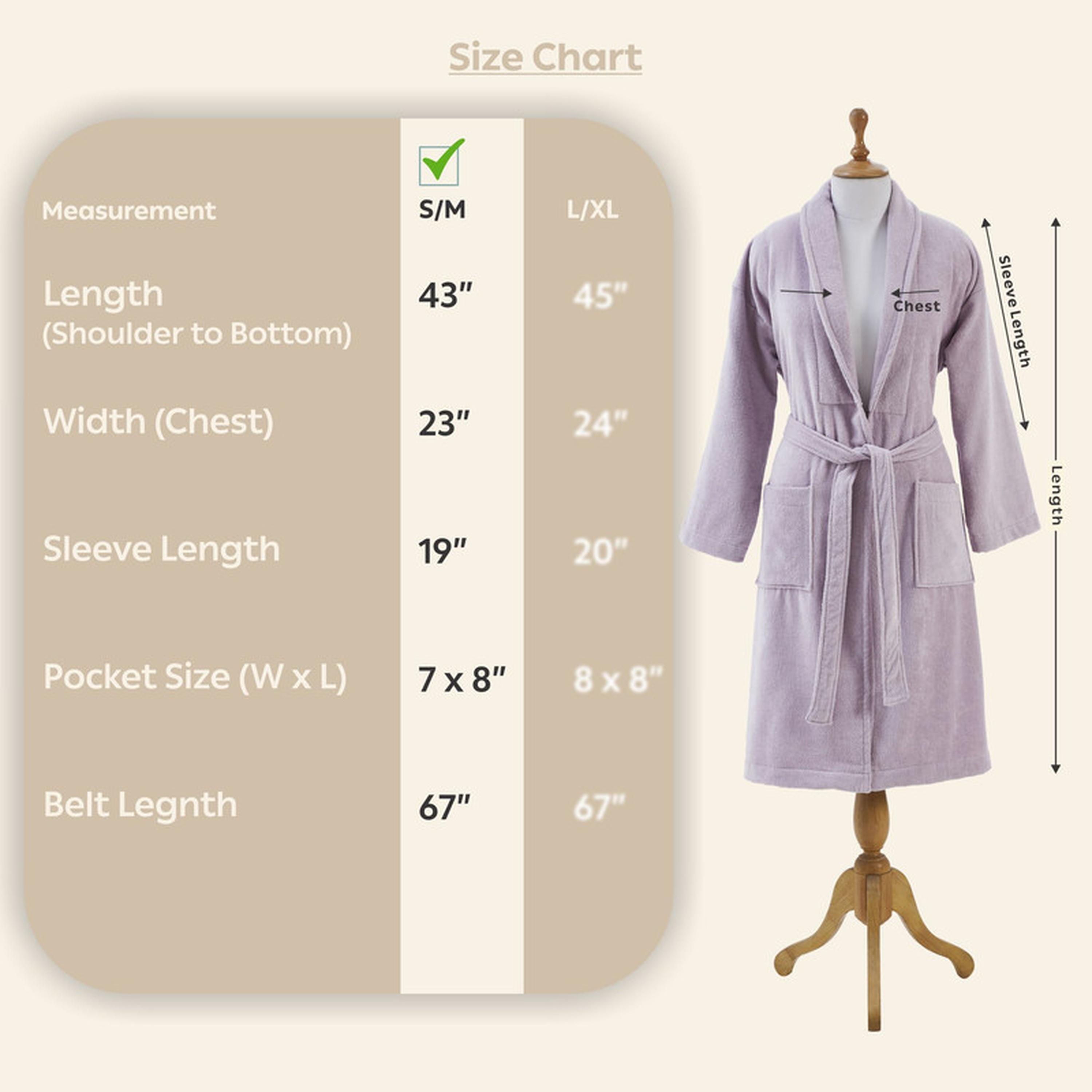 Solid 400 GSM Cotton Velour Shawl Collar Bathrobe with Pockets - Small & Medium-household-bathandlaundry-bathlinen-bathrobesandslippers-bathrobes-image-3