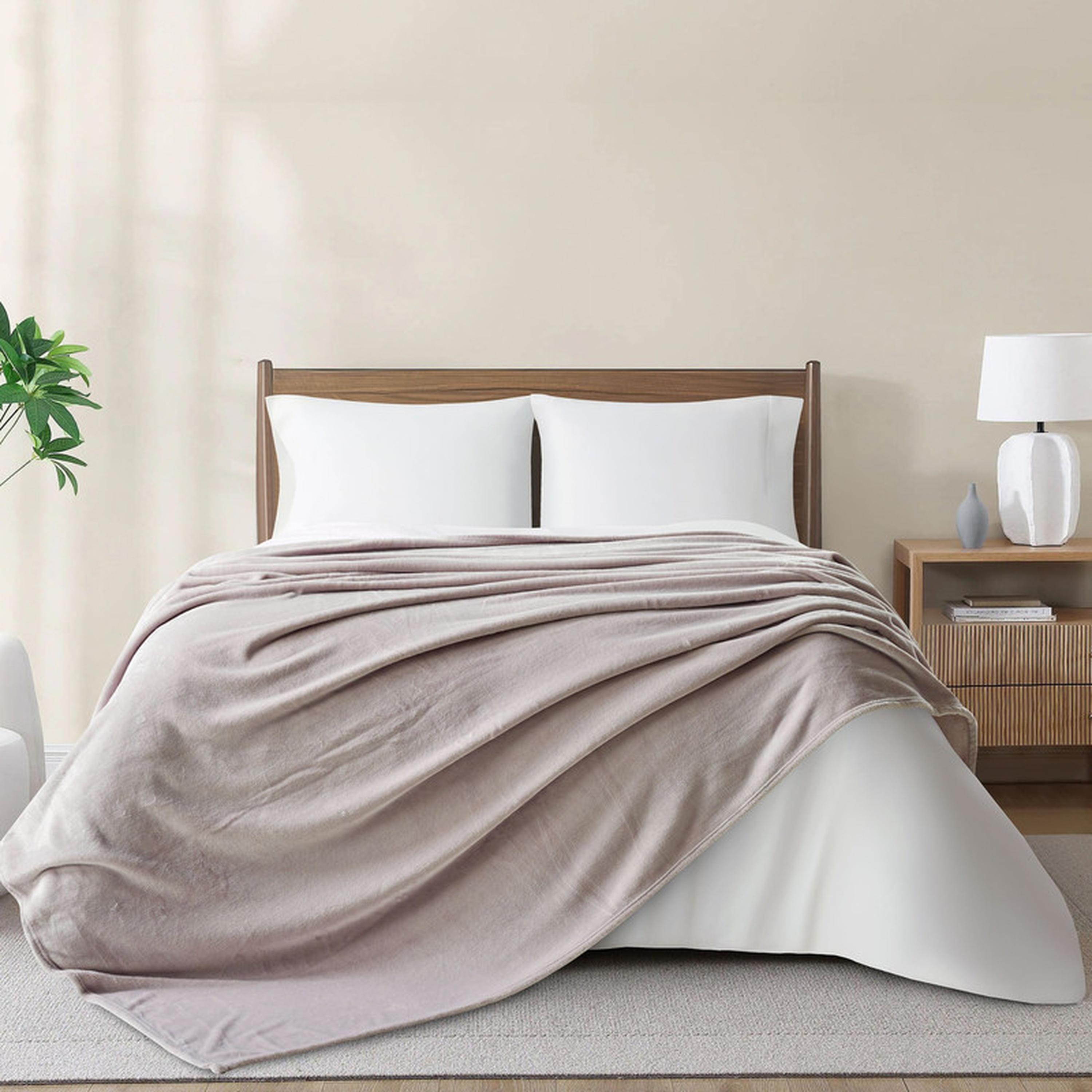 Textured Fleece King Blanket - 210x240 cms-household-bedding-blankets-image-1