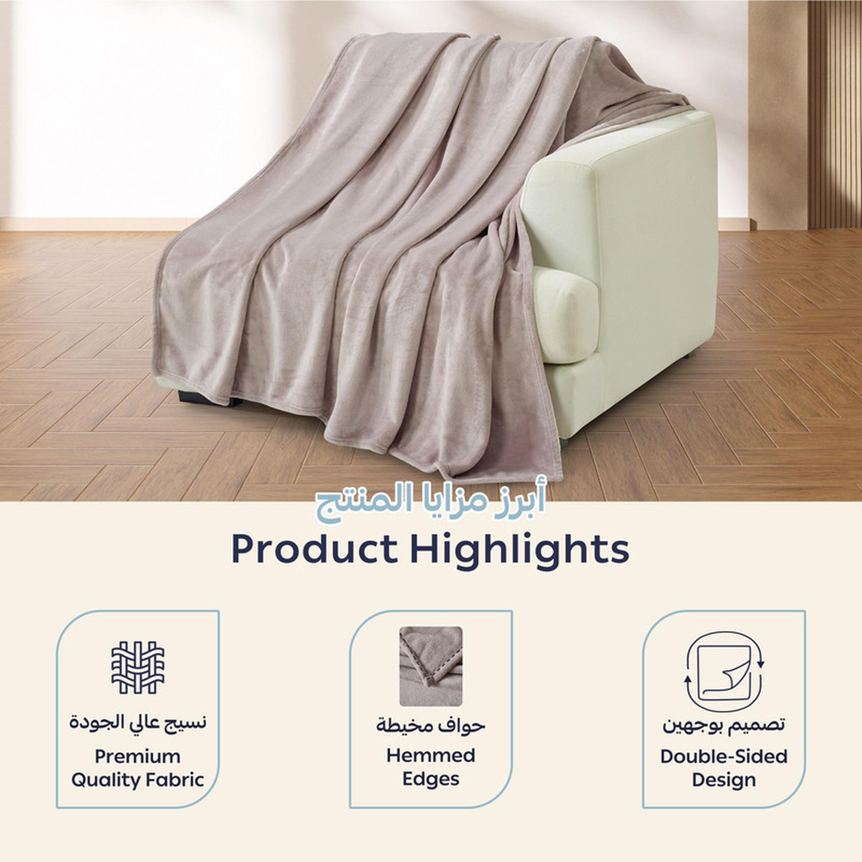 Textured Fleece Single Blanket - 170x210 cms-household-bedding-blankets-image-4