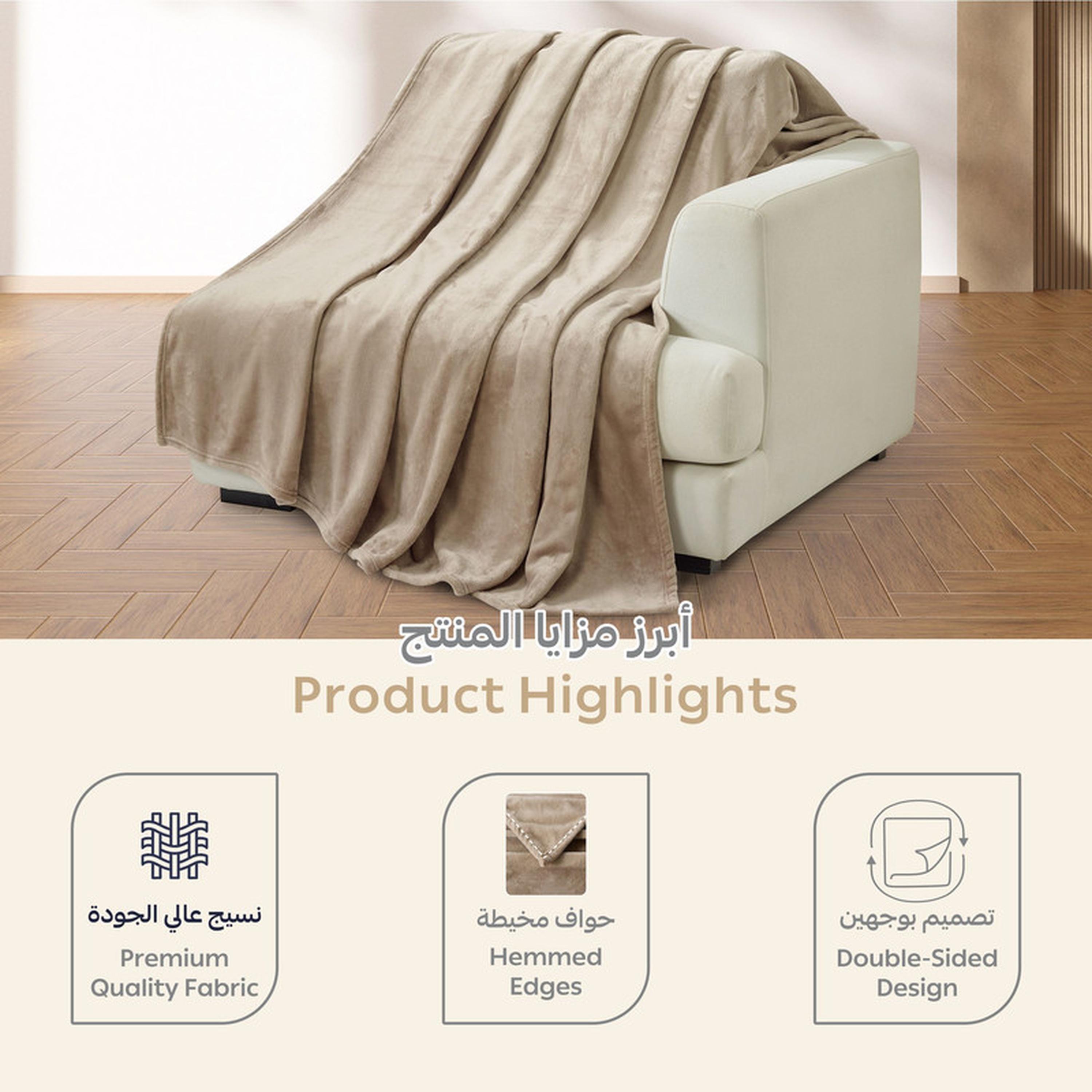 Textured Fleece Single Blanket - 170x210 cms-household-bedding-blankets-image-4