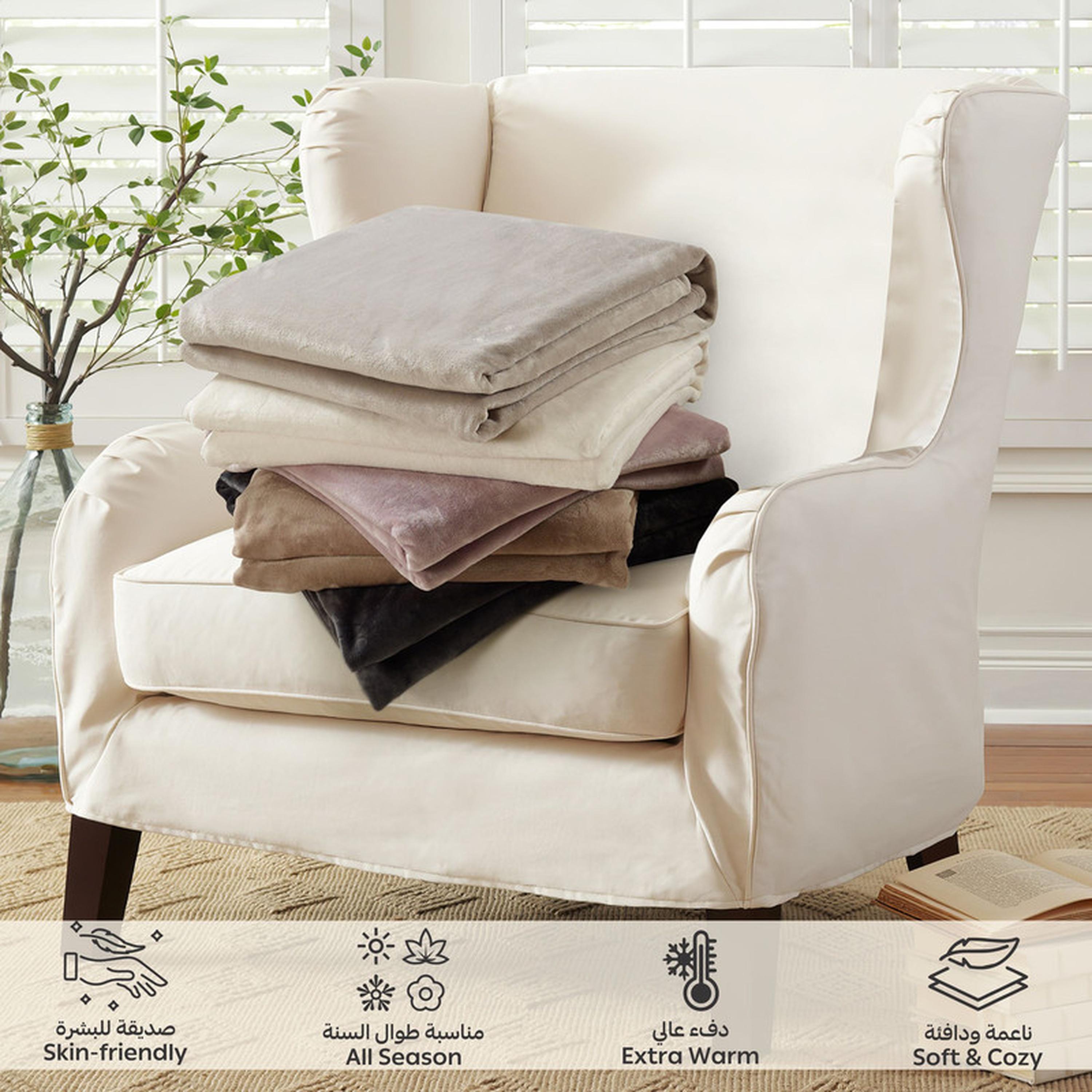 Textured Fleece Single Blanket - 170x210 cms-household-bedding-blankets-image-6