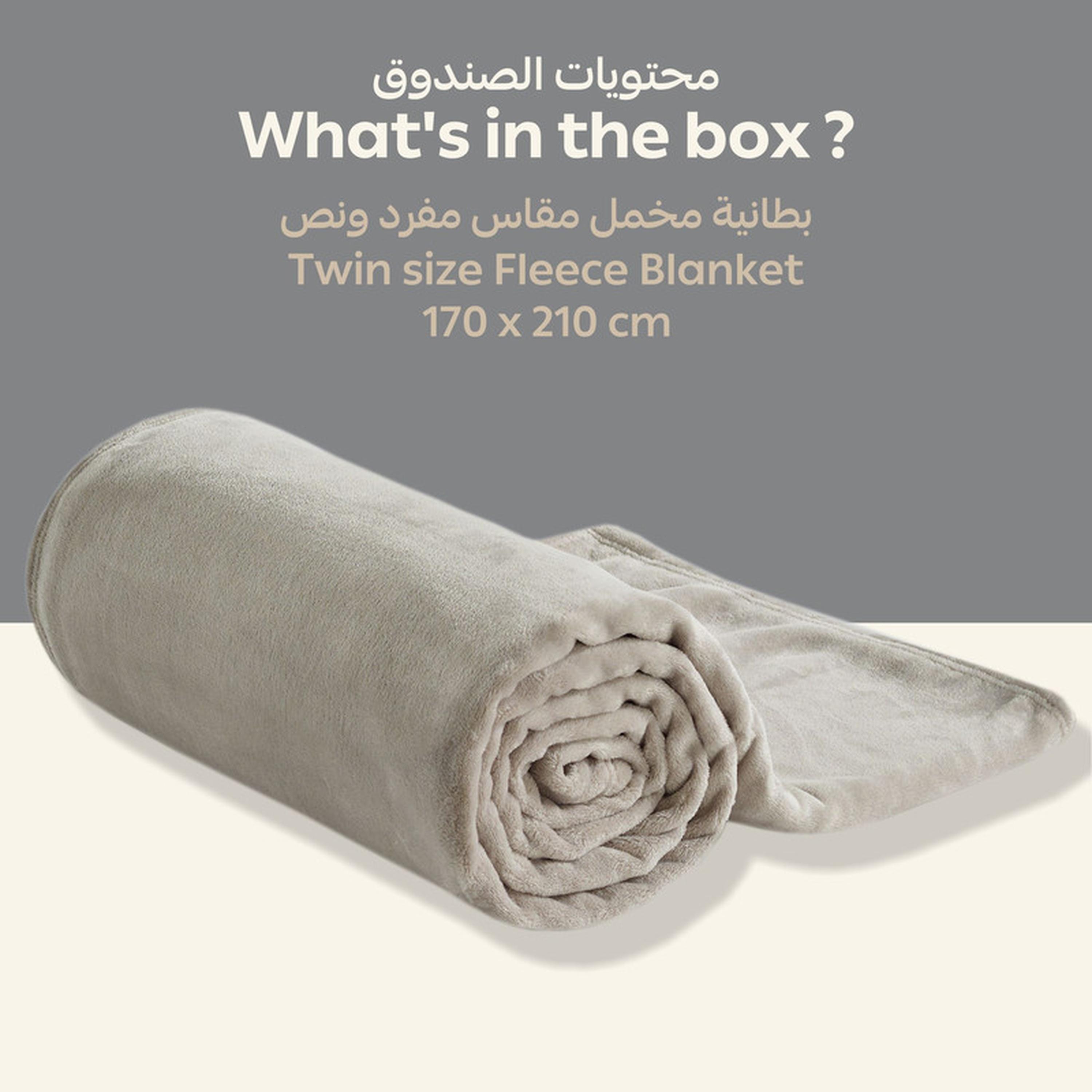بطانية فردية صوف بارزة الملمس من دوناتيلا - 170x210 سم-household-bedding-blankets-image-3