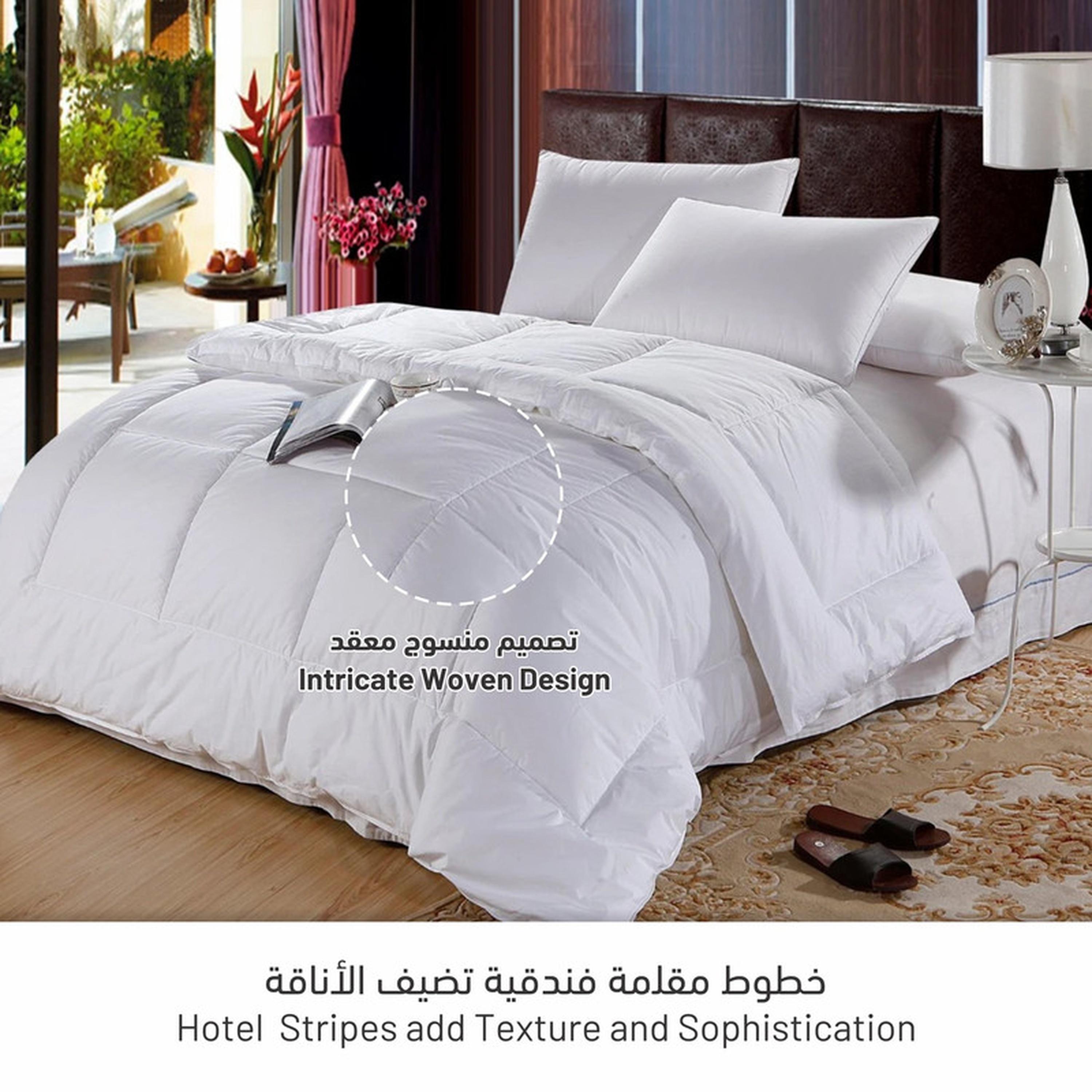 طقم لحاف كينج مبطن بنمط ماسي 6 قطع من دونتيلا - 240×260 سم-household-bedding-comfortersandbedspreads-comforters-image-2