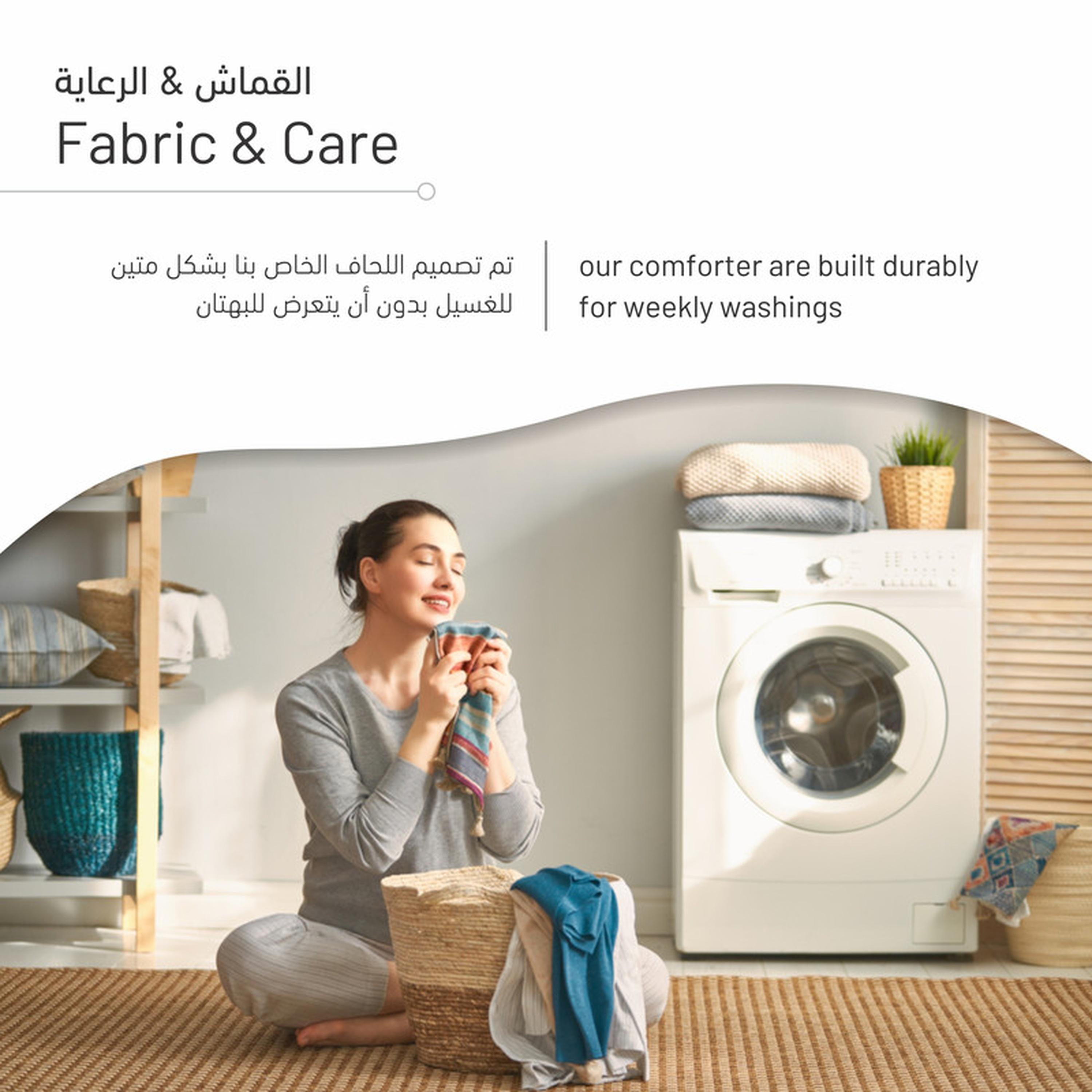 طقم لحاف كينج مبطن بنمط ماسي 6 قطع من دونتيلا - 240×260 سم-household-bedding-comfortersandbedspreads-comforters-image-7