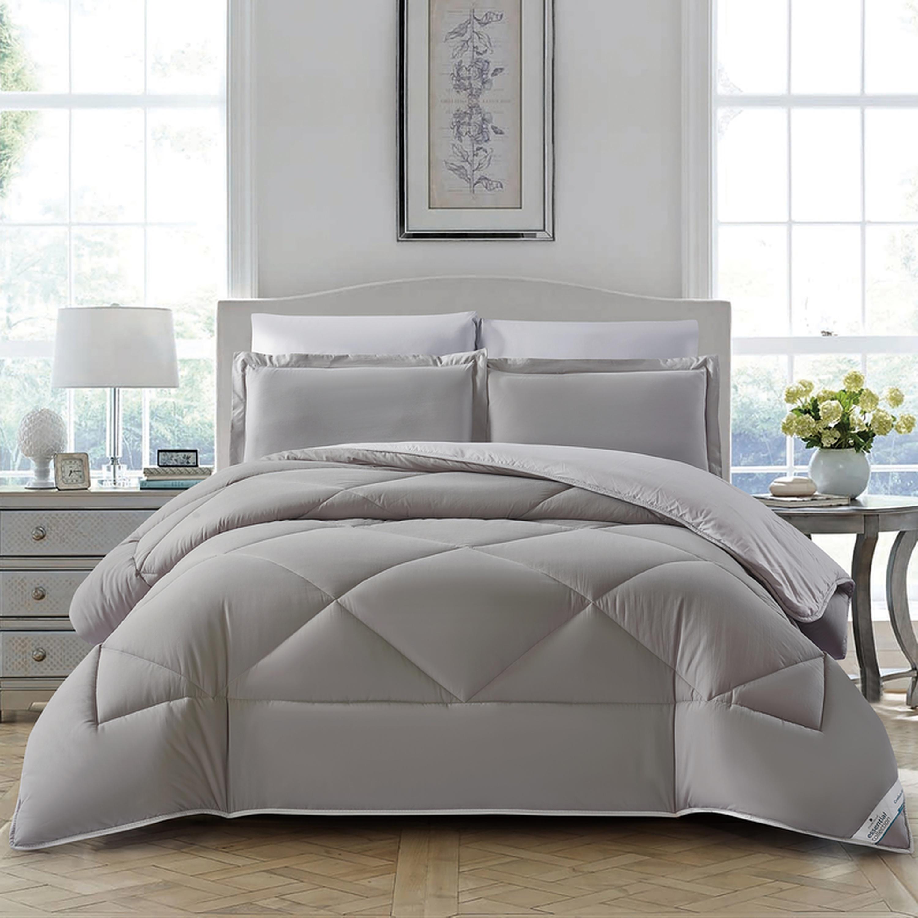 Diamond Quilted 6-Piece King Comforter Set - 240x260 cm-household-bedding-comfortersandbedspreads-comforters-image-1