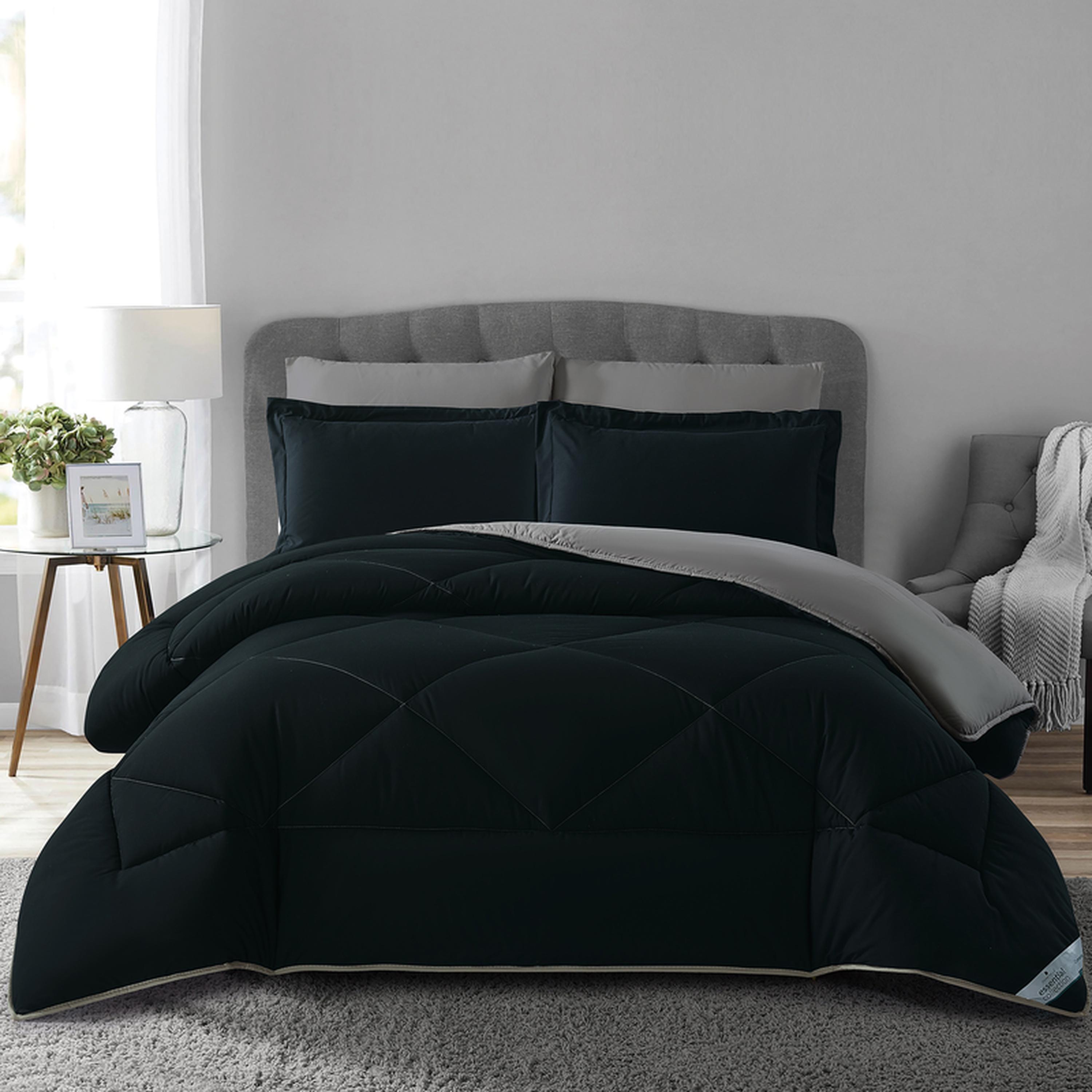 Diamond Quilted 6-Piece King Comforter Set - 240x260 cm-household-bedding-comfortersandbedspreads-comforters-image-1
