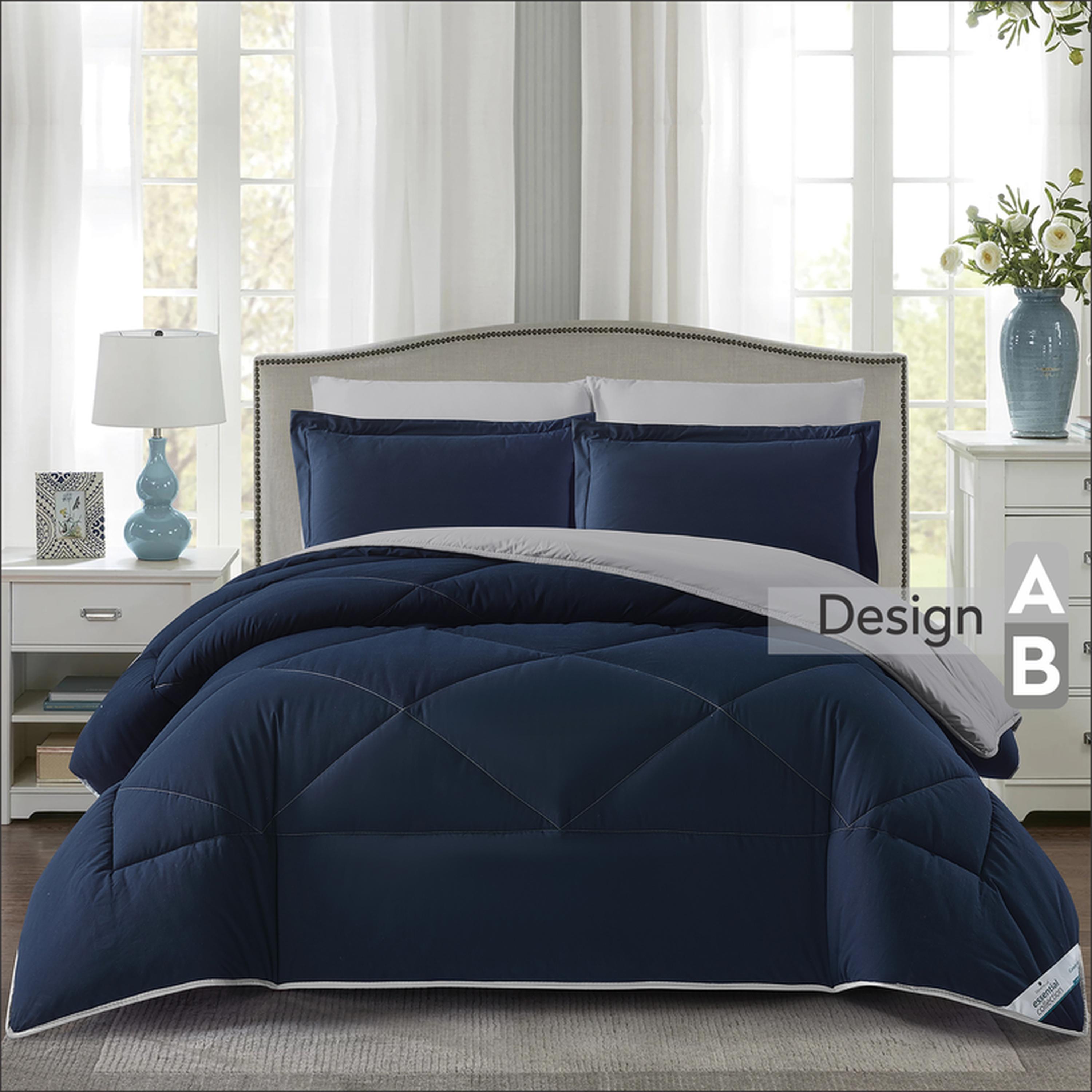 Diamond Quilted 6-Piece King Comforter Set - 240x260 cm-household-bedding-comfortersandbedspreads-comforters-image-5