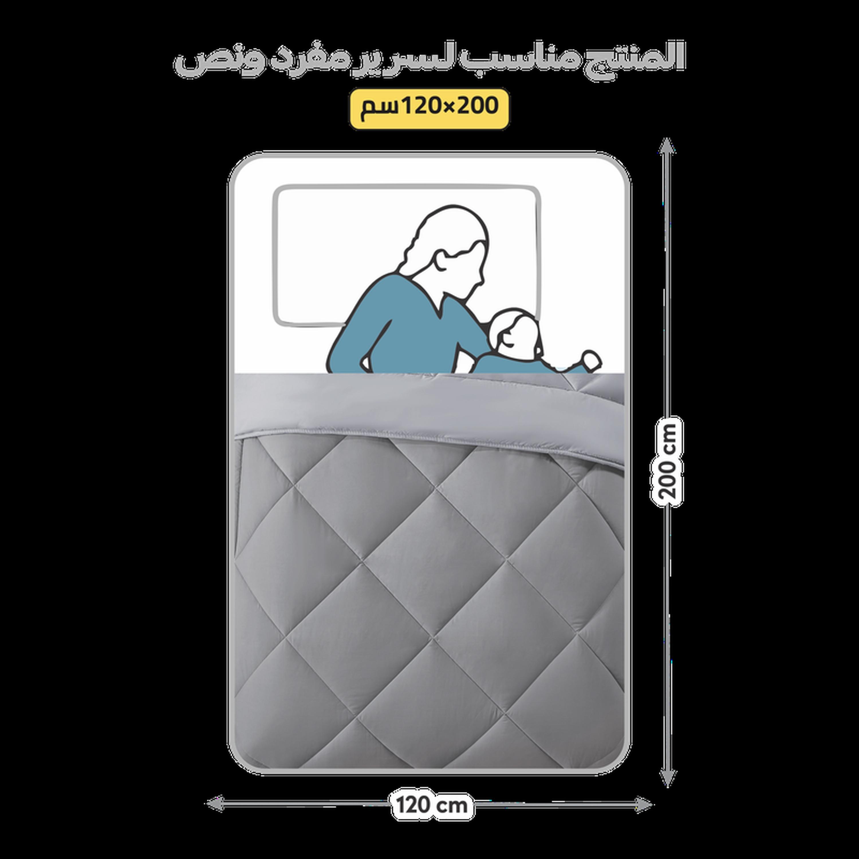 Quilted 4-Piece Twin Comforter Set - 170x230 cm-household-bedding-comfortersandbedspreads-comforters-image-2