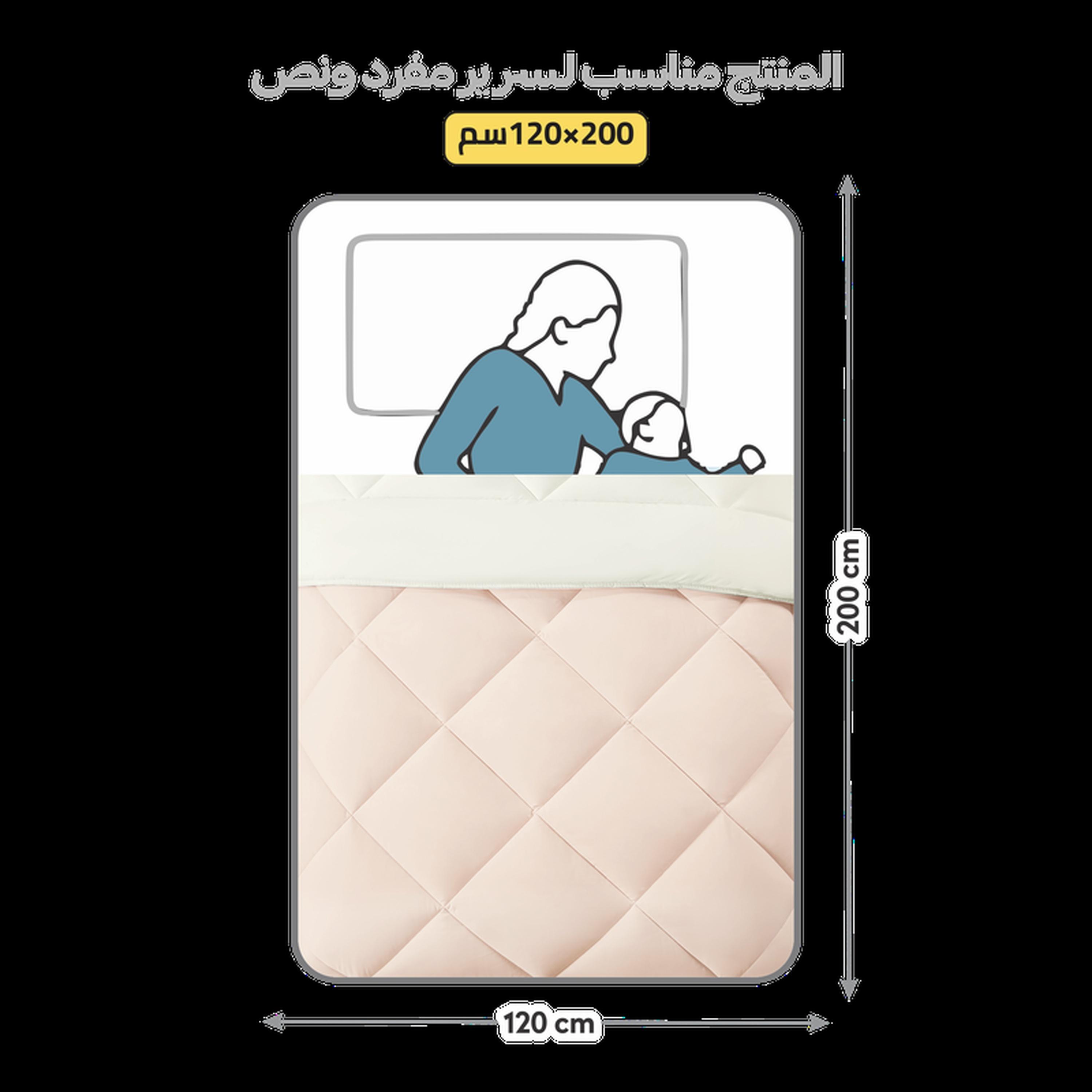 Quilted 4-Piece Twin Comforter Set - 170x230 cm-household-bedding-comfortersandbedspreads-comforters-image-2