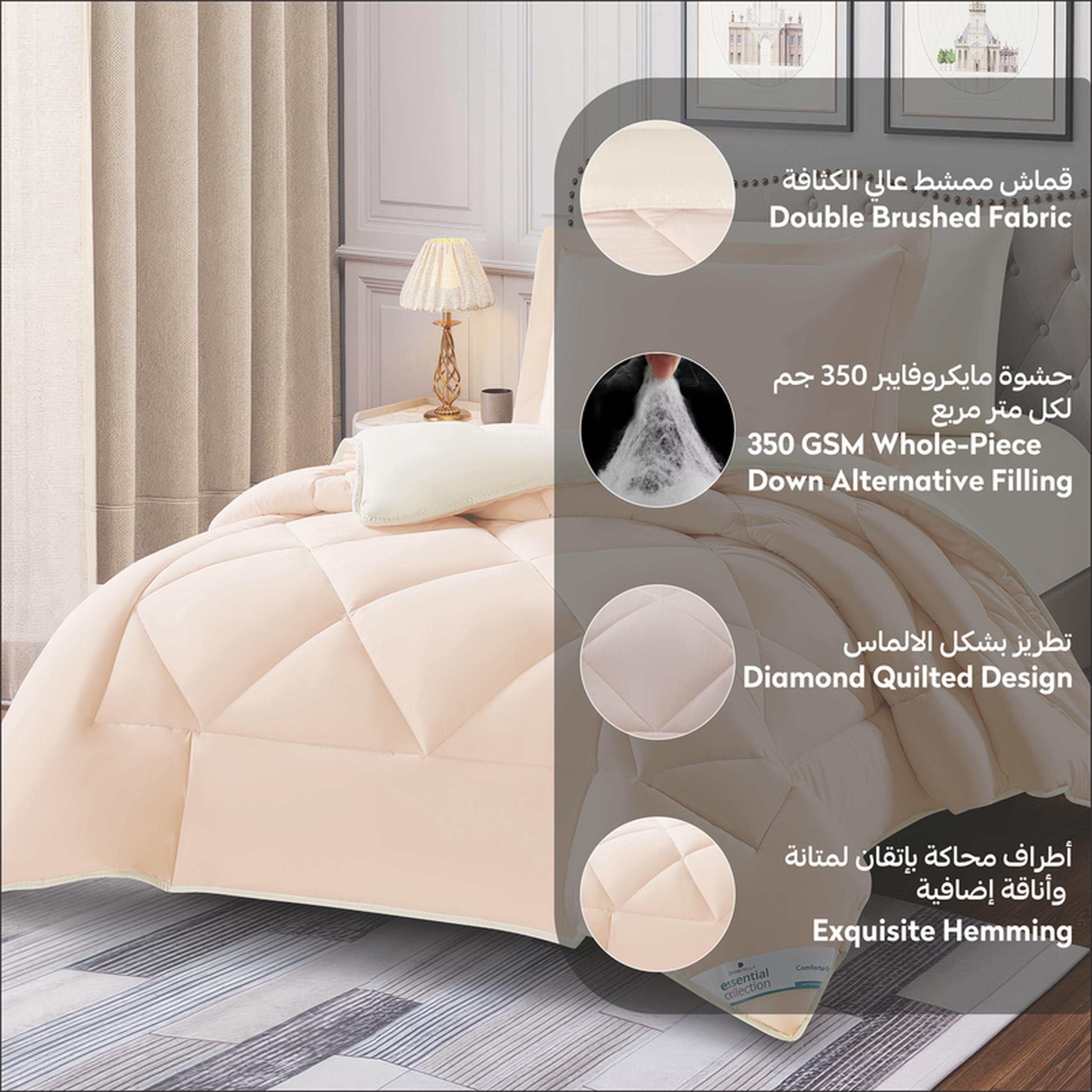 Quilted 4-Piece Twin Comforter Set - 170x230 cm-household-bedding-comfortersandbedspreads-comforters-image-4