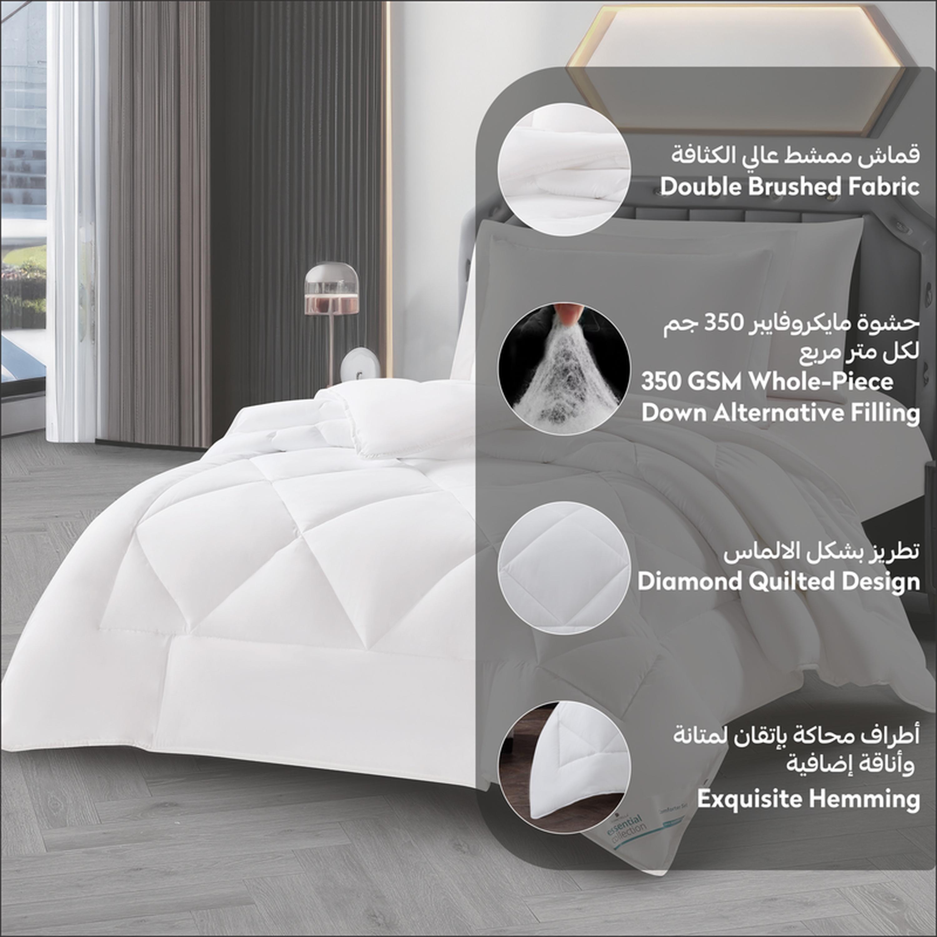 طقم لحاف توين مبطن 4 قطع من دوناتيلا - 170x230 سم-household-bedding-comfortersandbedspreads-comforters-image-5