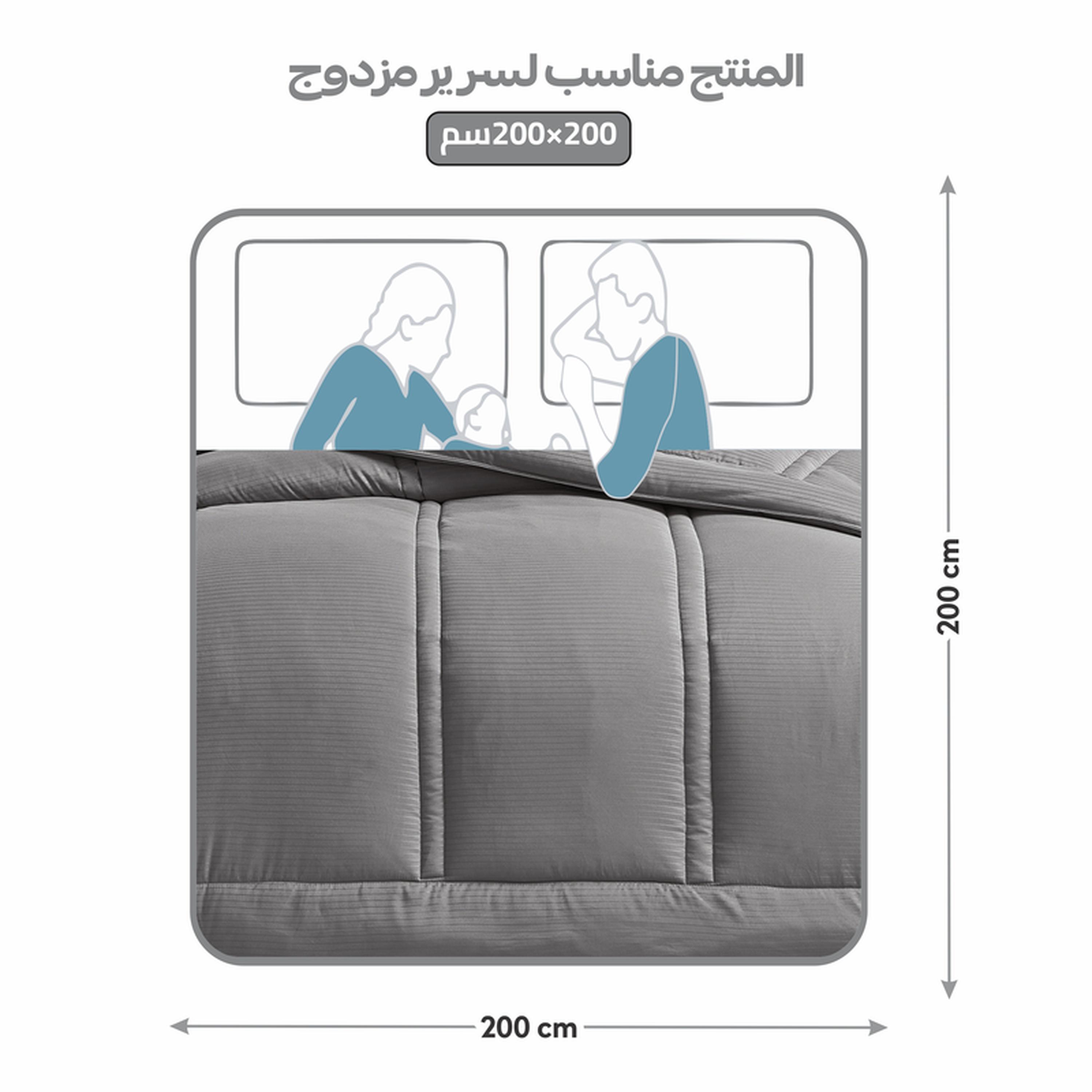 Thin Striped 6-Piece King Comforter Set - 240x260 cms-household-bedding-comfortersandbedspreads-comforters-image-45