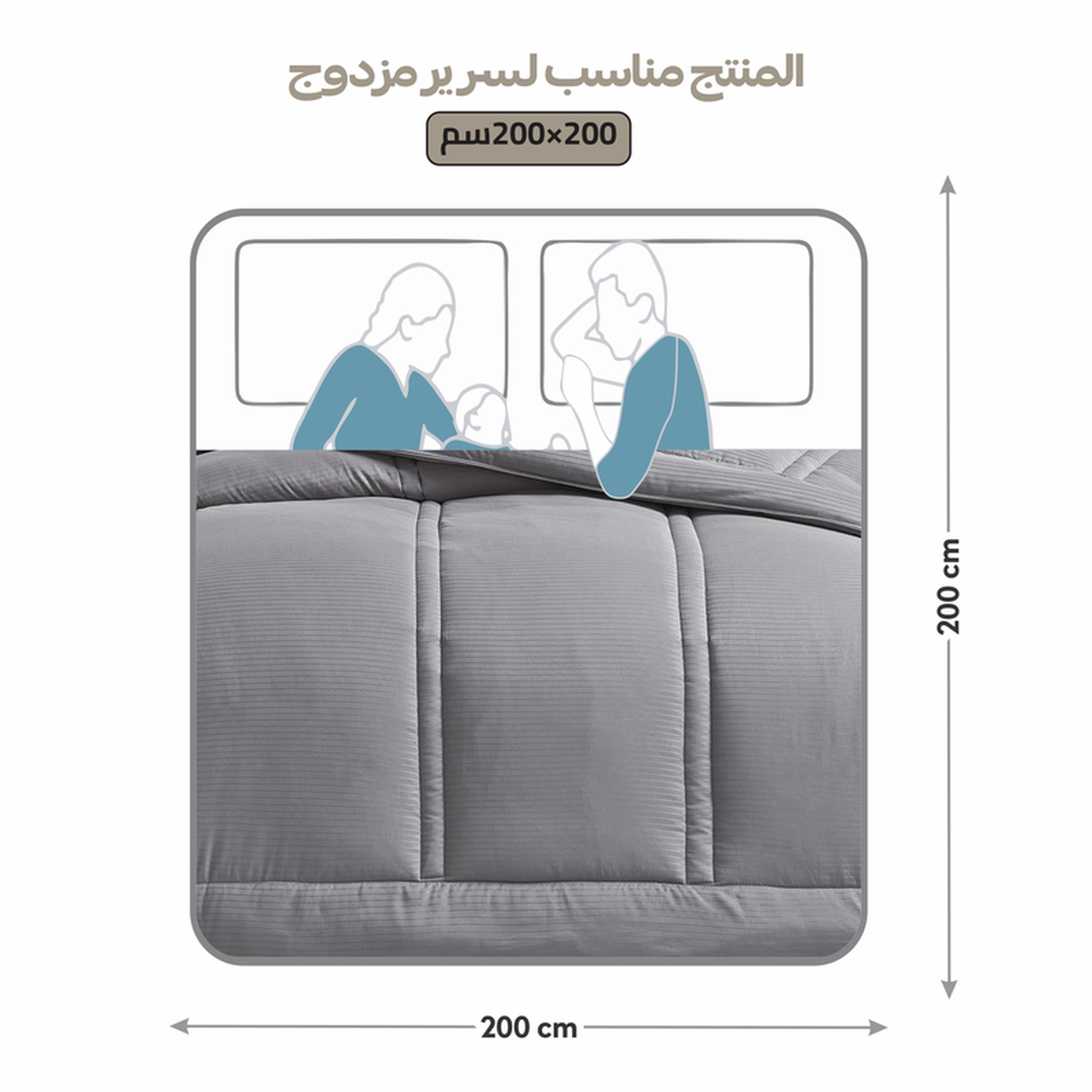 Thin Striped 6-Piece King Comforter Set - 240x260 cms-household-bedding-comfortersandbedspreads-comforters-image-38
