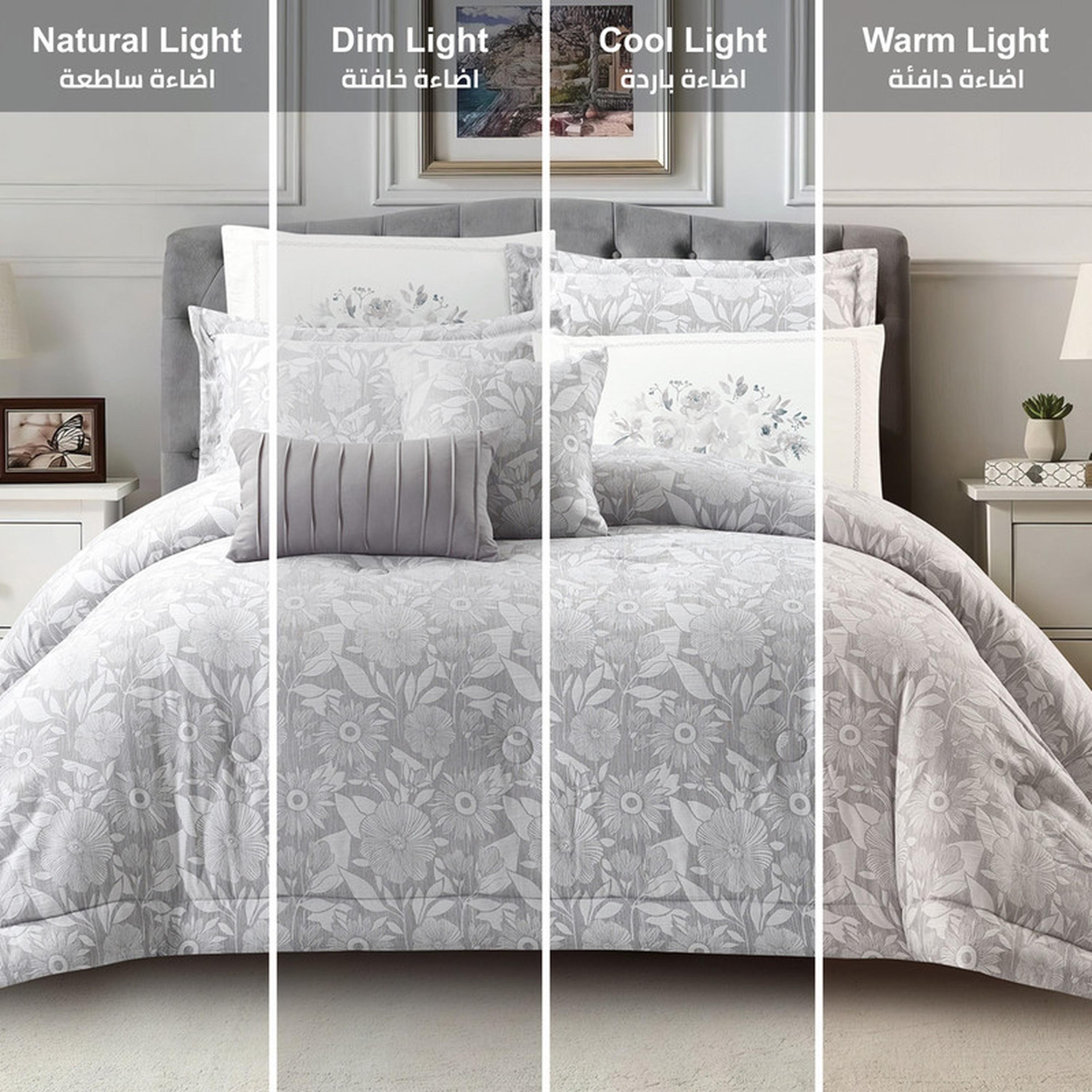 طقم لحاف توين بطبعات 5 قطع من دونتيلا - 170×230 سم-household-bedding-comfortersandbedspreads-comforters-image-7