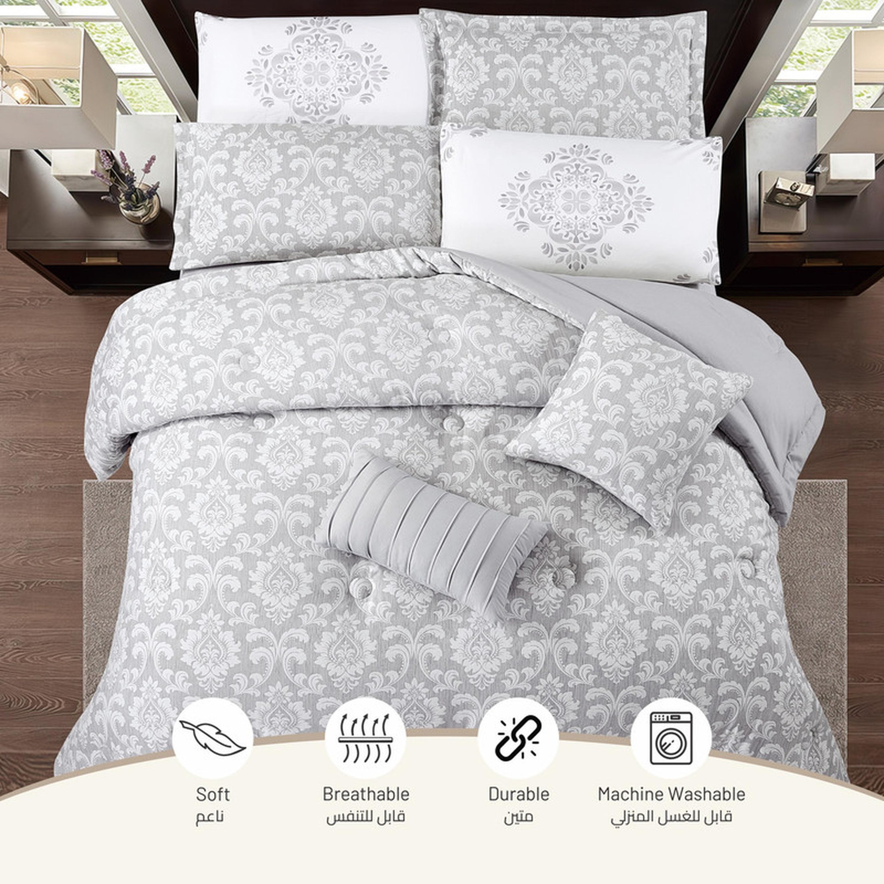 طقم لحاف توين بطبعات 5 قطع من دونتيلا - 170×230 سم-household-bedding-comfortersandbedspreads-comforters-image-1