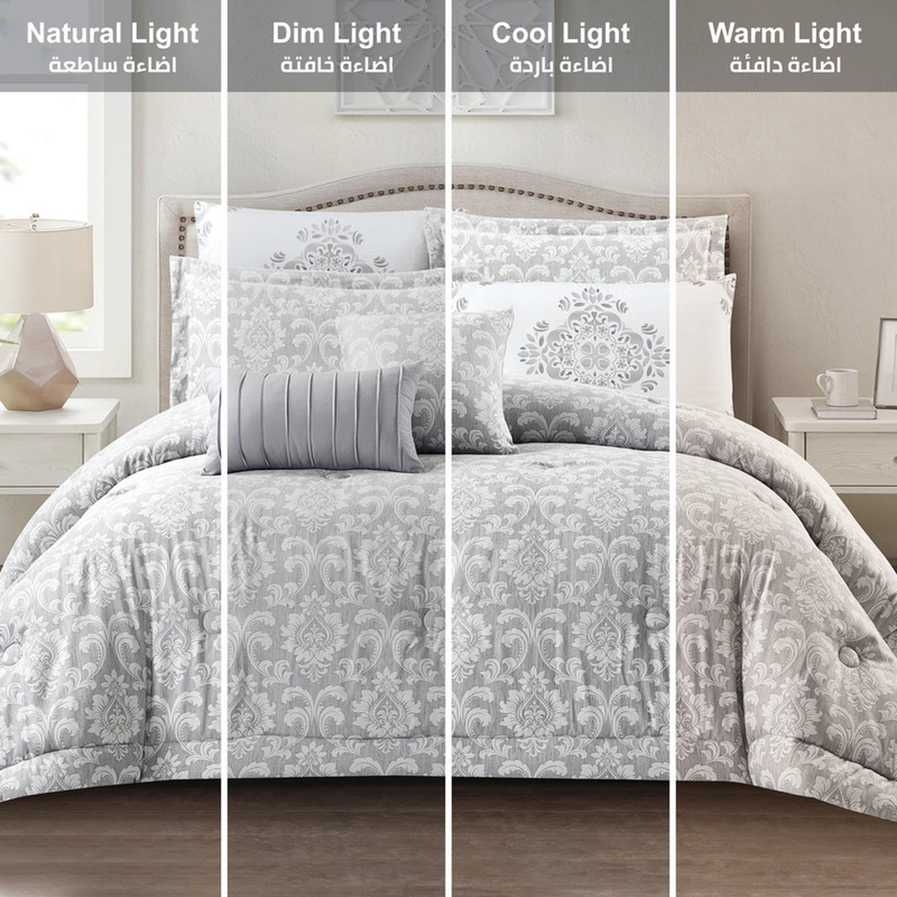 Printed 5-Piece Twin Comforter Set - 170x230 cms-household-bedding-comfortersandbedspreads-comforters-image-11