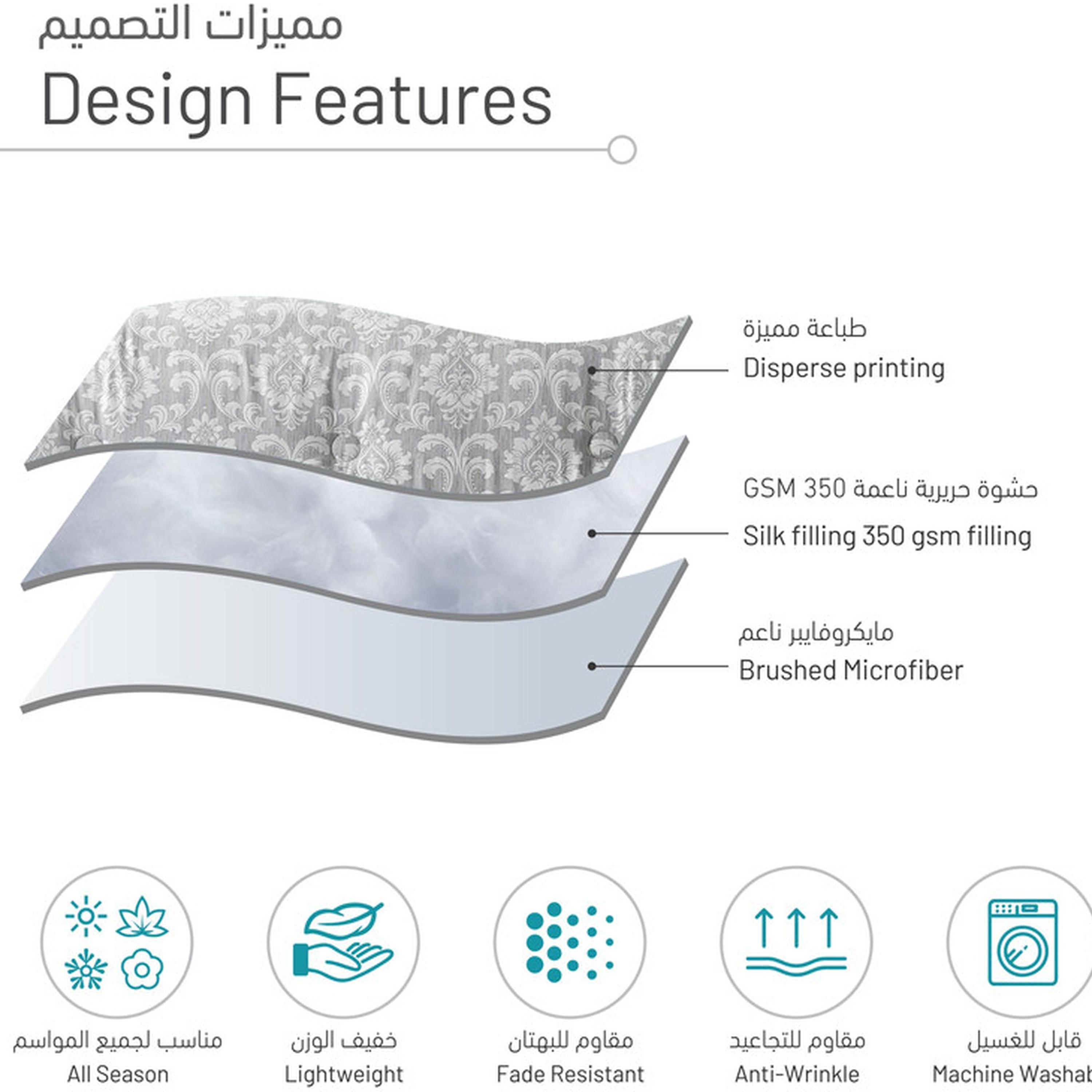 Printed 5-Piece Twin Comforter Set - 170x230 cms-household-bedding-comfortersandbedspreads-comforters-image-13