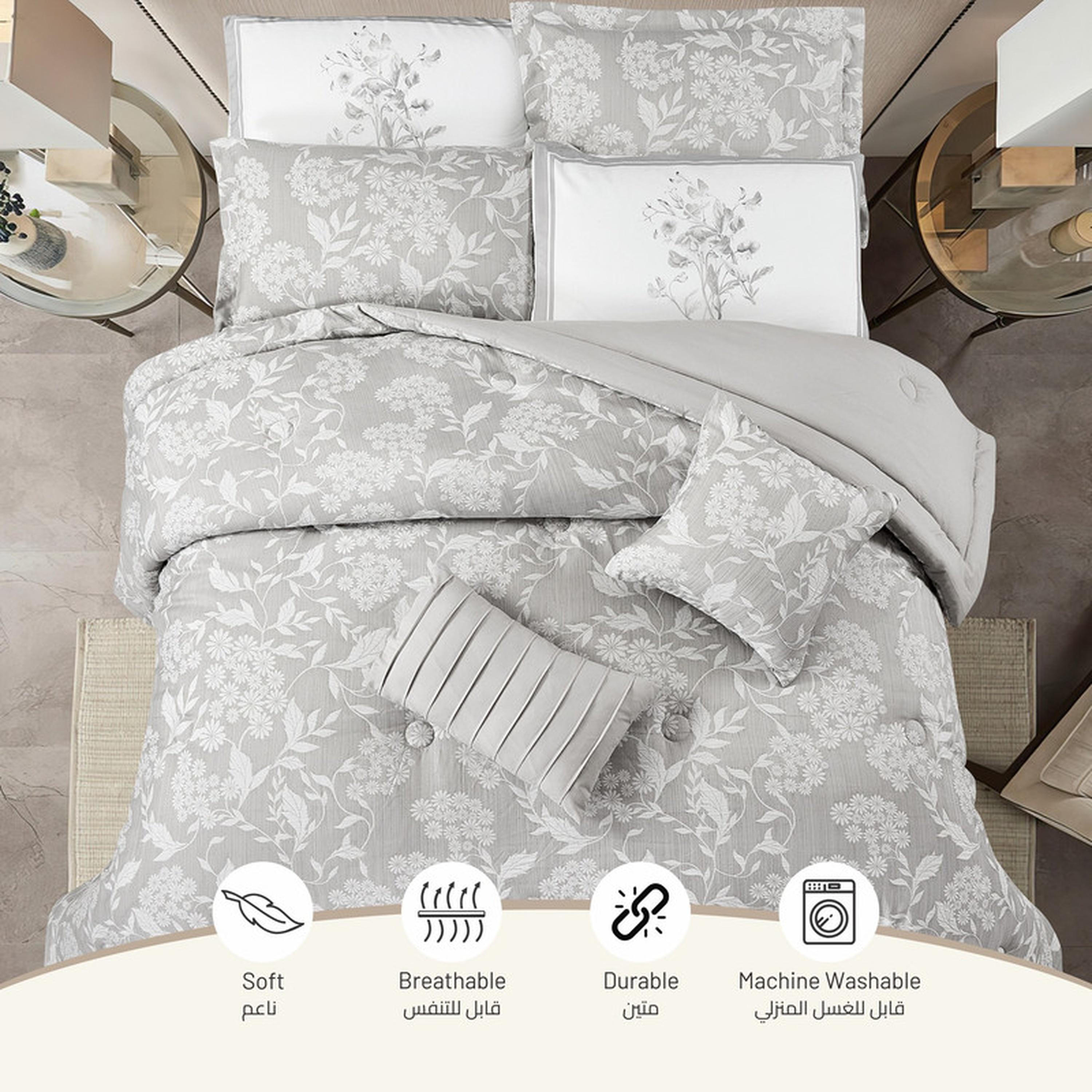 Printed 5-Piece Twin Comforter Set - 170x230 cms-household-bedding-comfortersandbedspreads-comforters-image-17