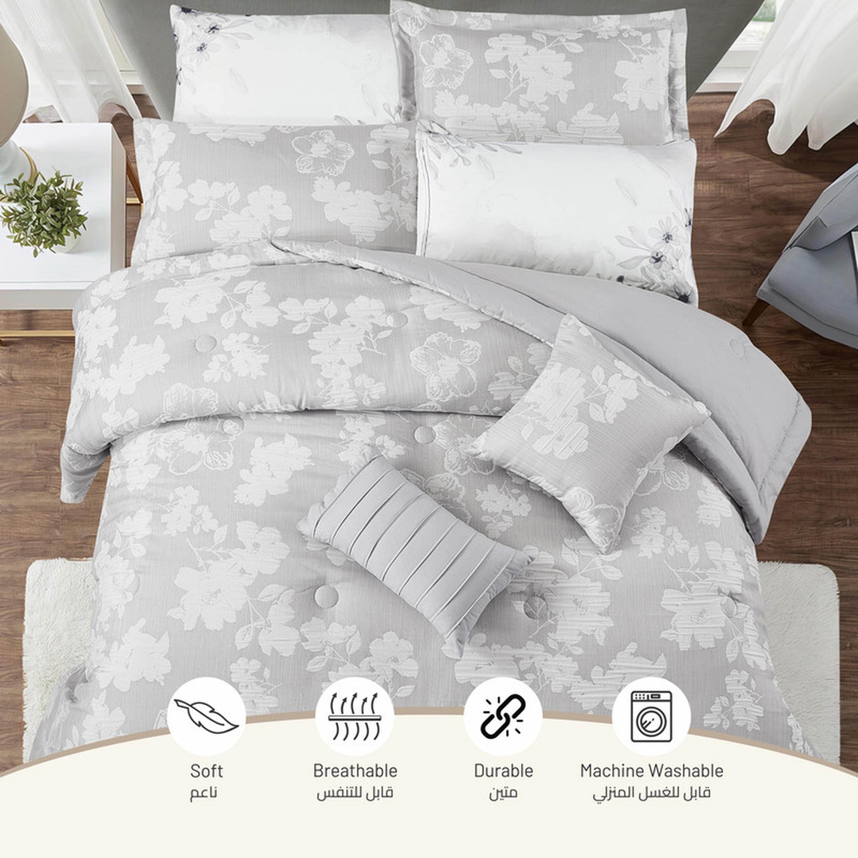 Printed 5-Piece Twin Comforter Set - 170x230 cms-household-bedding-comfortersandbedspreads-comforters-image-24