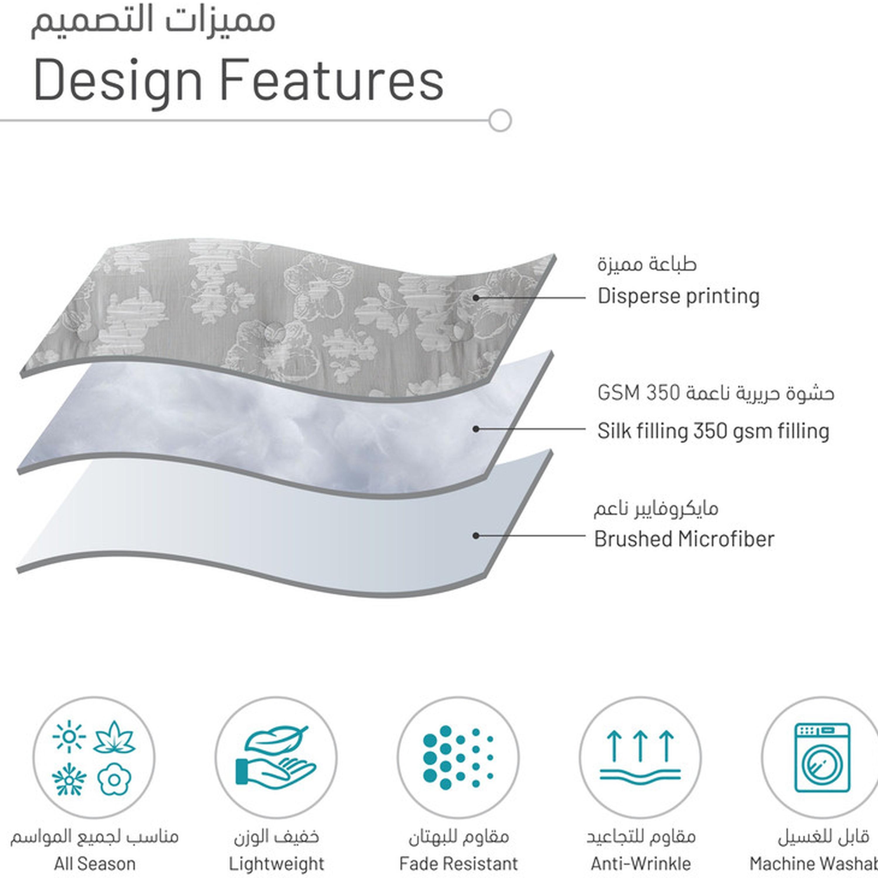 Printed 5-Piece Twin Comforter Set - 170x230 cms-household-bedding-comfortersandbedspreads-comforters-image-27