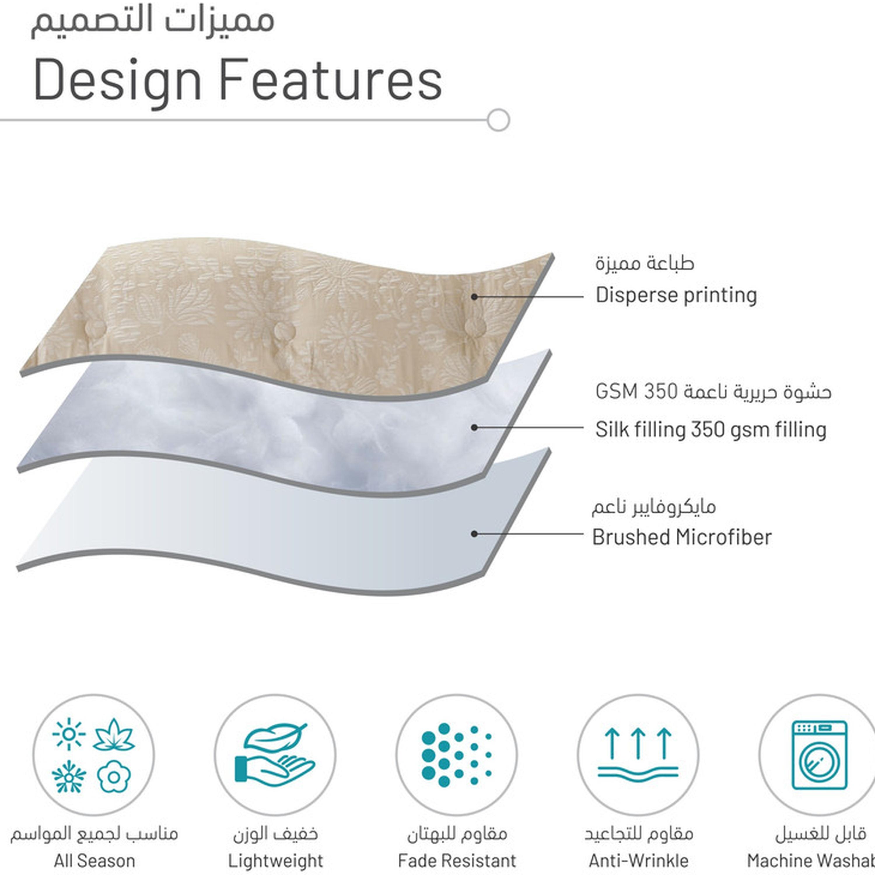 Printed 5-Piece Twin Comforter Set - 170x230 cms-household-bedding-comfortersandbedspreads-comforters-image-34