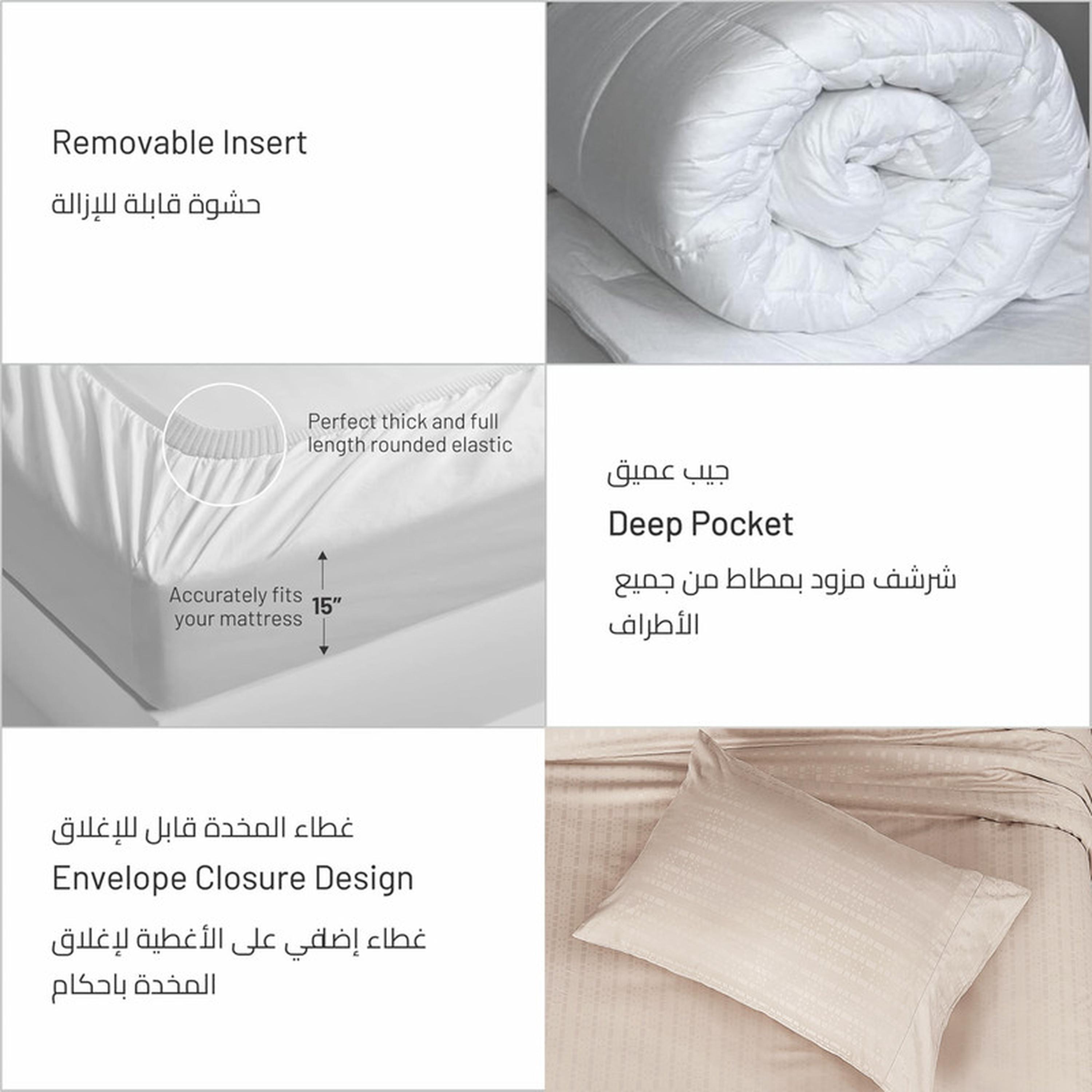 Striped 6-Piece King Comforter Set - 240x260 cms-household-bedding-comfortersandbedspreads-comforters-image-5