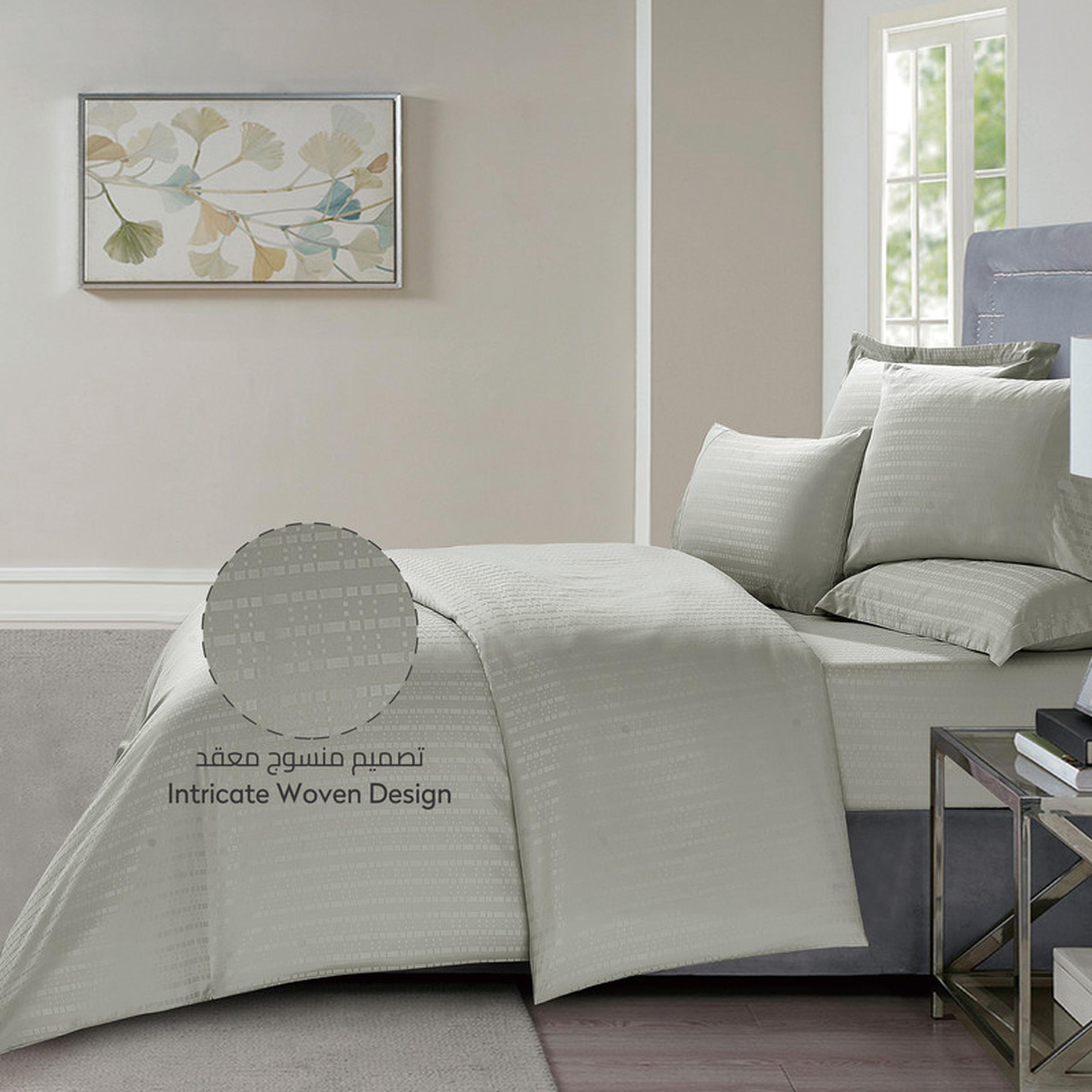 طقم لحاف كينج مخطط 6 قطع من دوناتيلا - 240x260 سم-household-bedding-comfortersandbedspreads-comforters-image-2