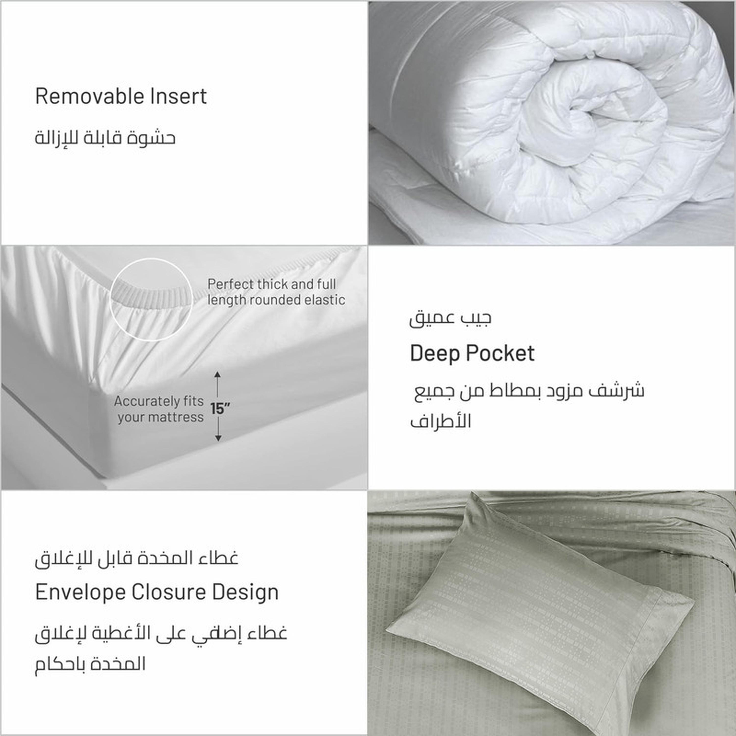 Striped 6-Piece King Comforter Set - 240x260 cms-household-bedding-comfortersandbedspreads-comforters-image-12