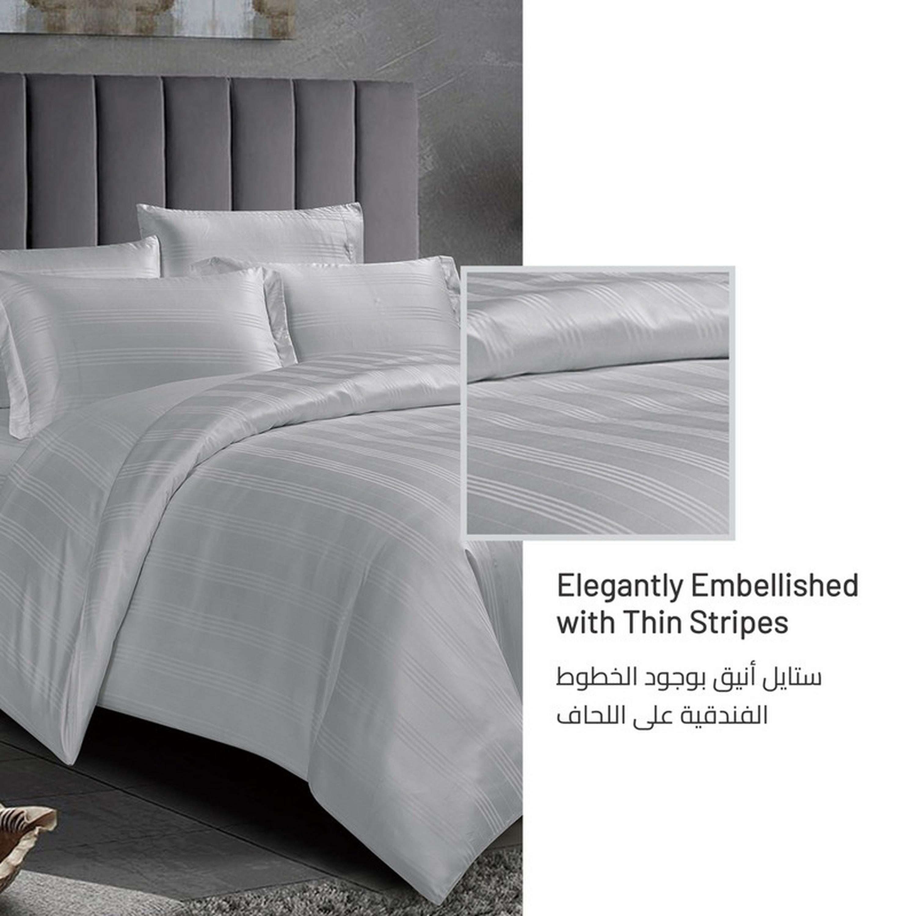 Striped 6-Piece King Comforter Set - 240x260 cms-household-bedding-comfortersandbedspreads-comforters-image-25