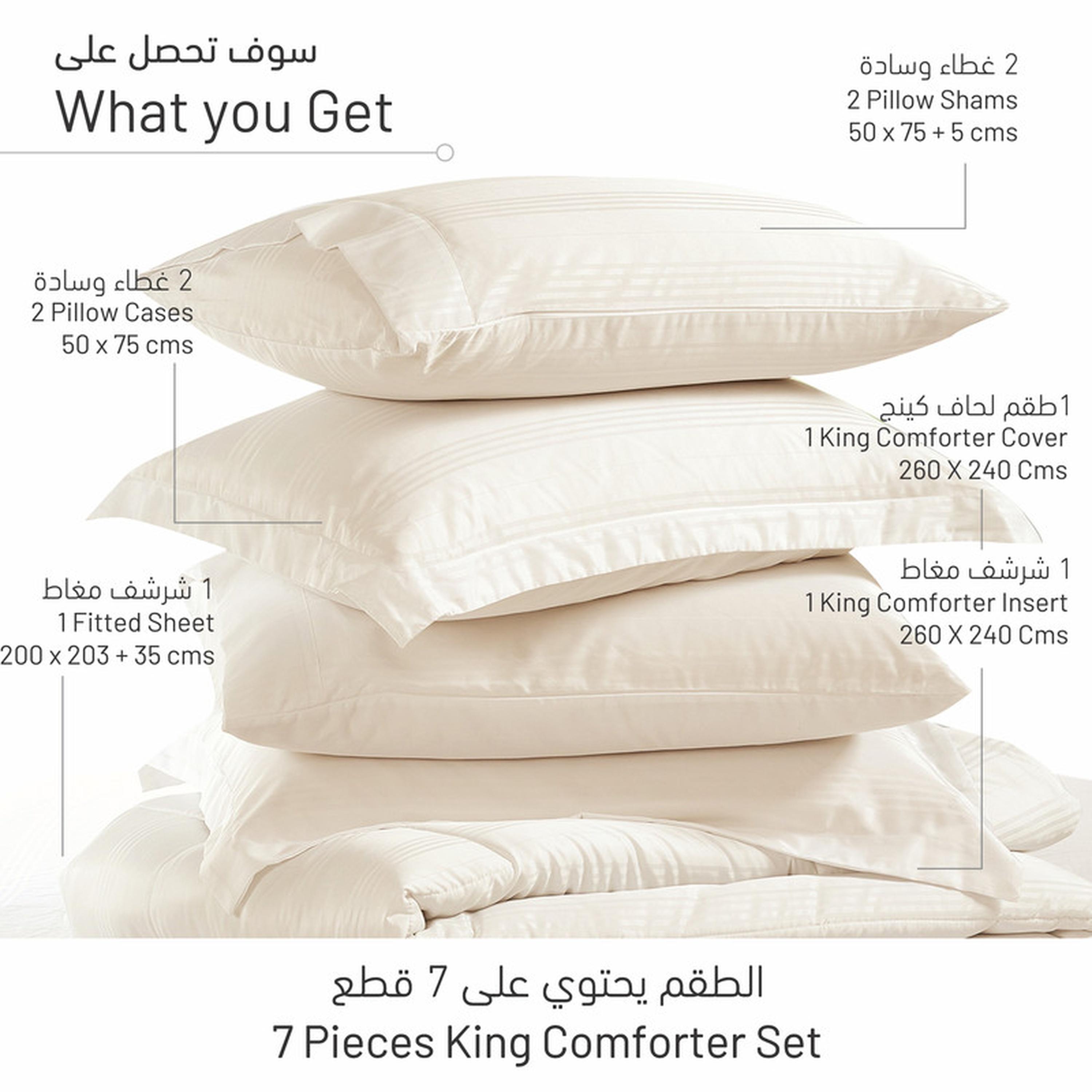 Striped 6-Piece King Comforter Set - 240x260 cms-household-bedding-comfortersandbedspreads-comforters-image-31
