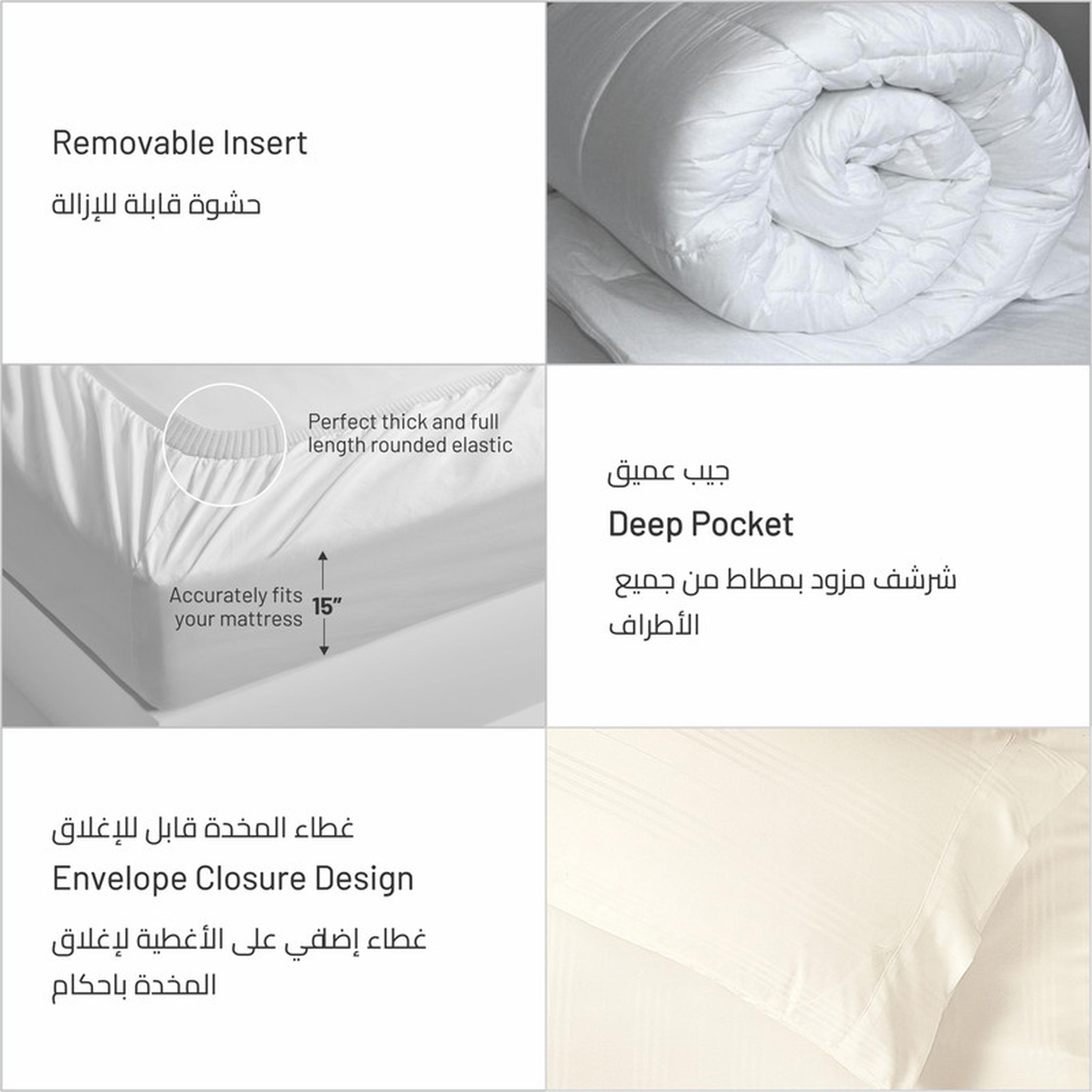 Striped 6-Piece King Comforter Set - 240x260 cms-household-bedding-comfortersandbedspreads-comforters-image-33
