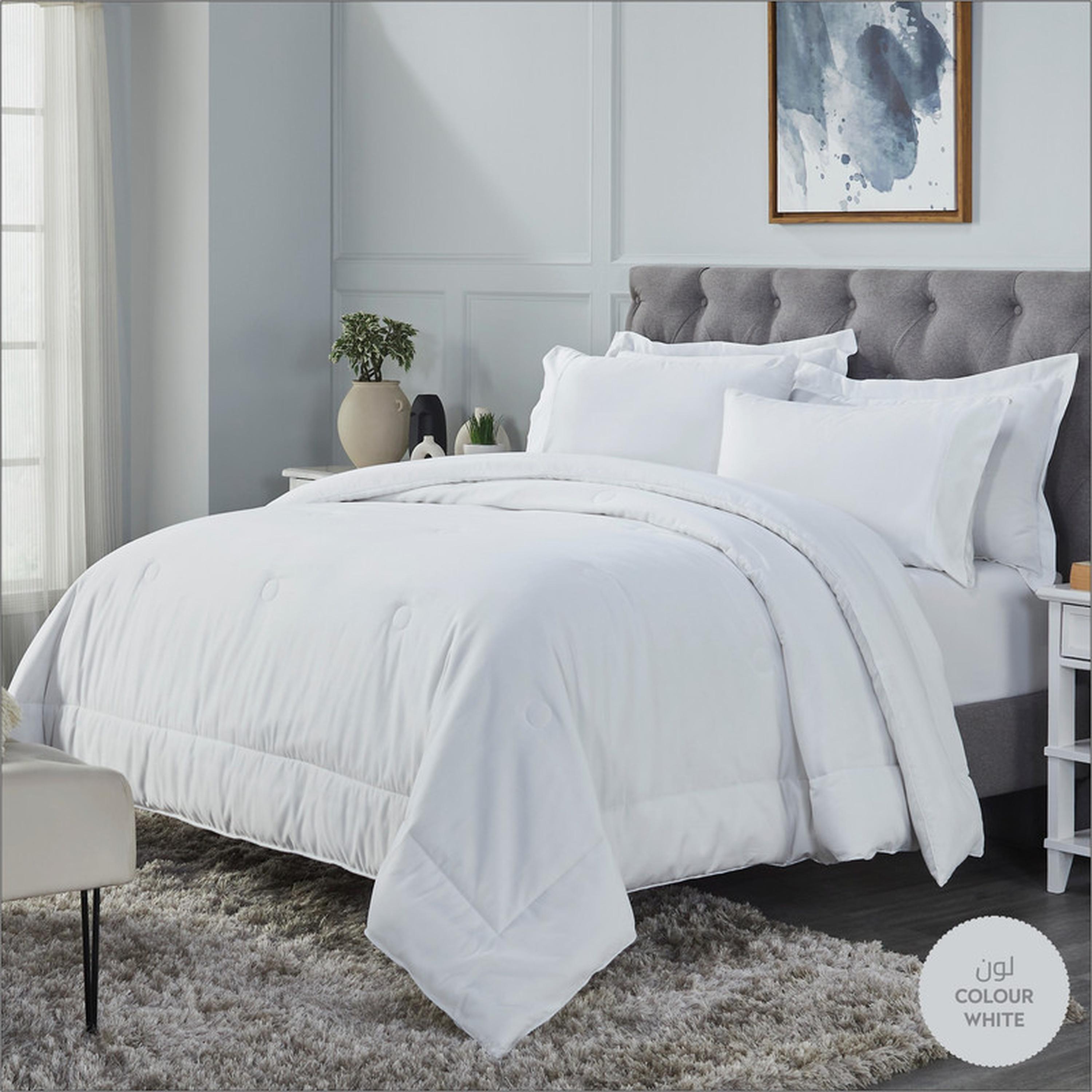 Solid 6-Piece 300 Thread Count King Comforter Set - 240x260 cms-household-bedding-comfortersandbedspreads-comforters-image-3