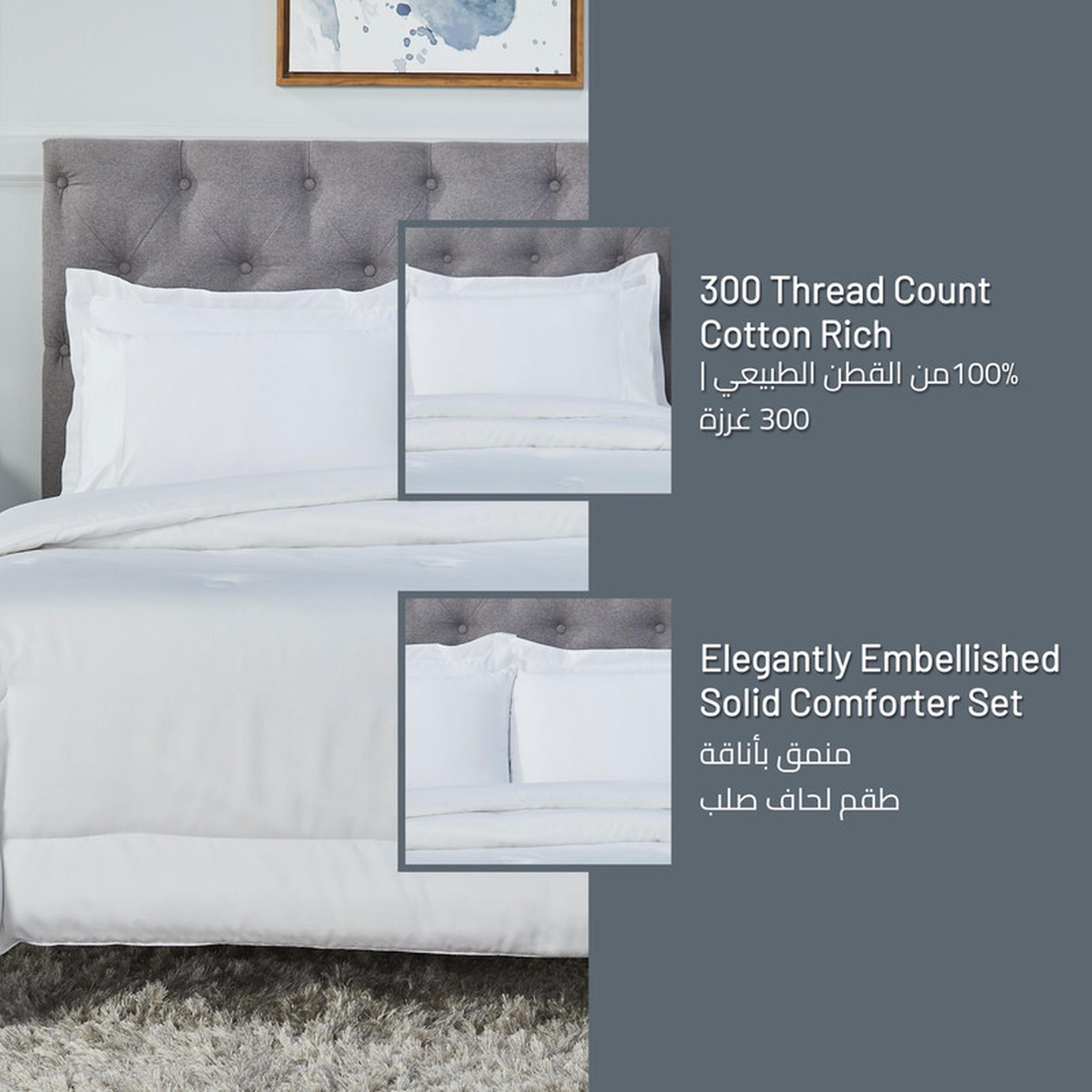 Solid 6-Piece 300 Thread Count King Comforter Set - 240x260 cms-household-bedding-comfortersandbedspreads-comforters-image-6