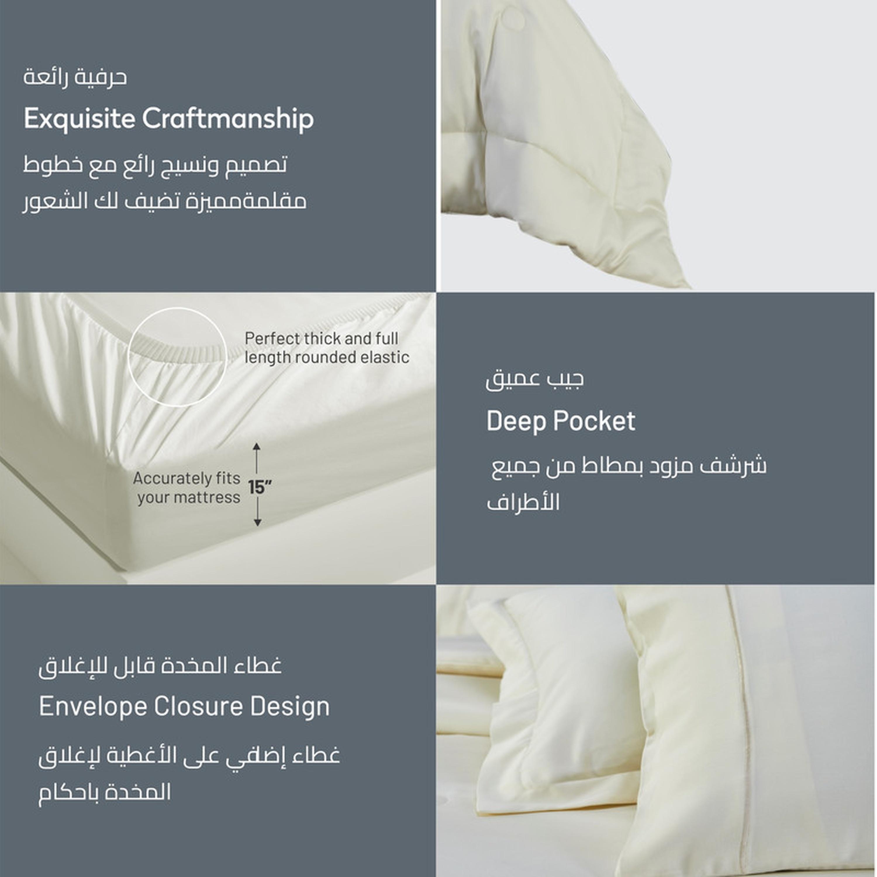 طقم لحاف كينج 6 قطع بعدد خيوط 300 من دونتيلا - 240×260 سم-household-bedding-comfortersandbedspreads-comforters-image-12