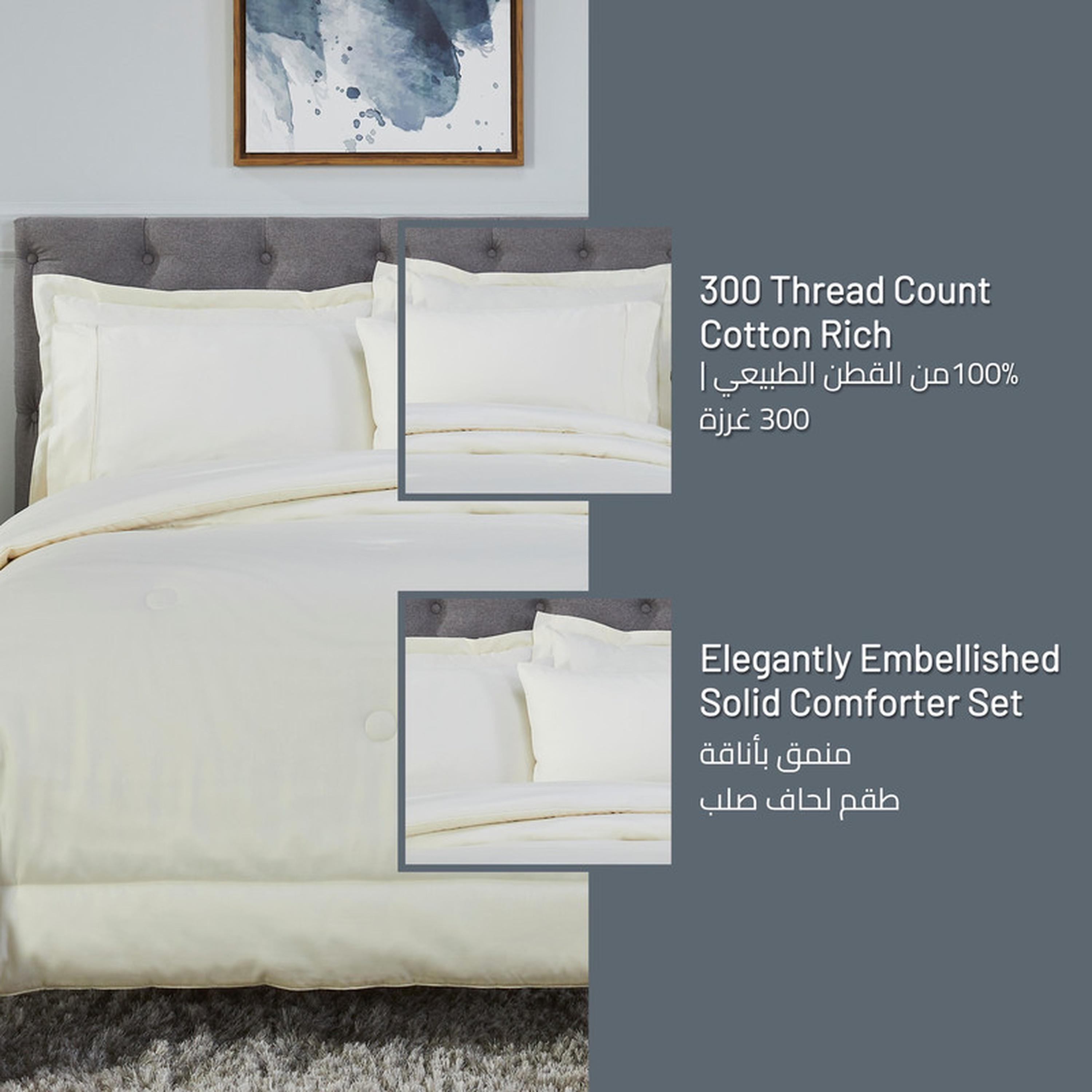 طقم لحاف كينج 6 قطع بعدد خيوط 300 من دونتيلا - 240×260 سم-household-bedding-comfortersandbedspreads-comforters-image-13