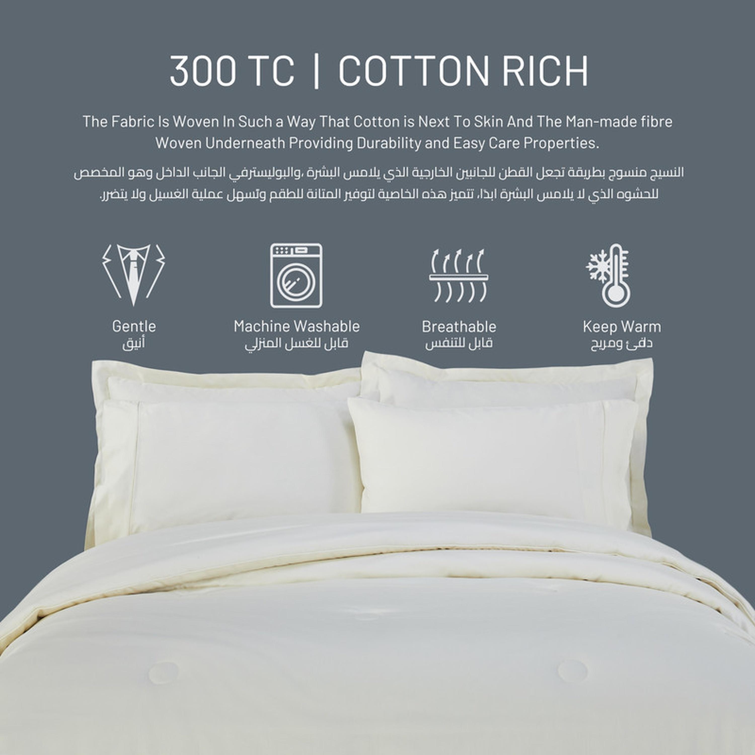طقم لحاف كينج 6 قطع بعدد خيوط 300 من دونتيلا - 240×260 سم-household-bedding-comfortersandbedspreads-comforters-image-14