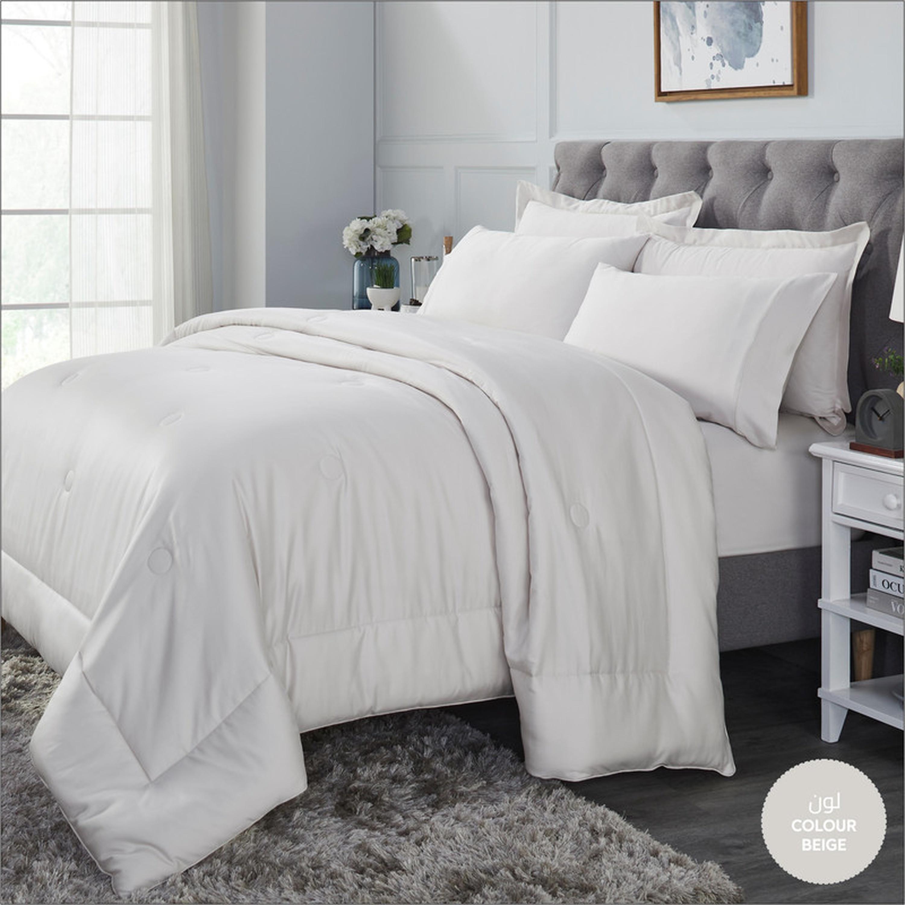 طقم لحاف كينج 6 قطع بعدد خيوط 300 من دونتيلا - 240×260 سم-household-bedding-comfortersandbedspreads-comforters-image-16