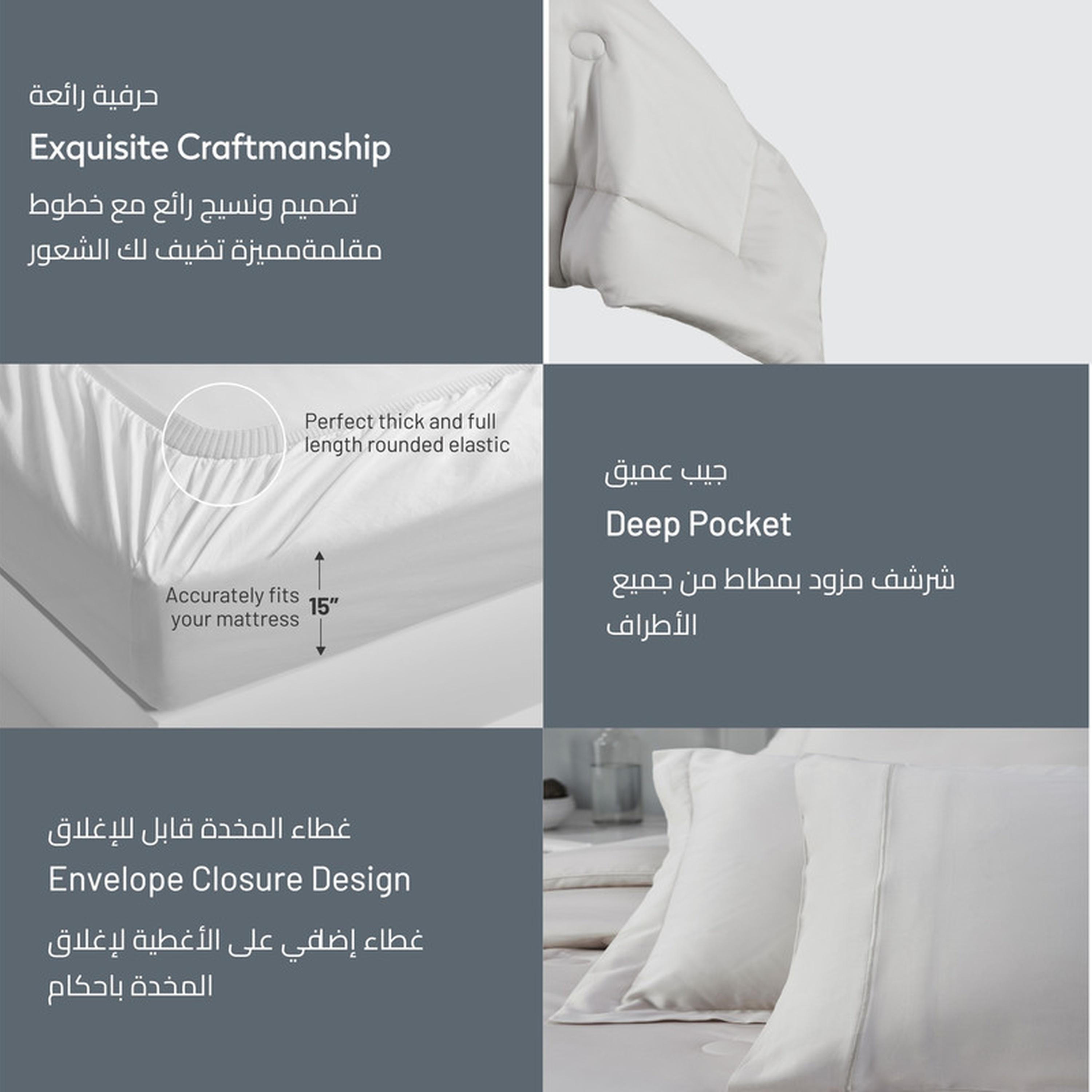 طقم لحاف كينج 6 قطع بعدد خيوط 300 من دونتيلا - 240×260 سم-household-bedding-comfortersandbedspreads-comforters-image-19